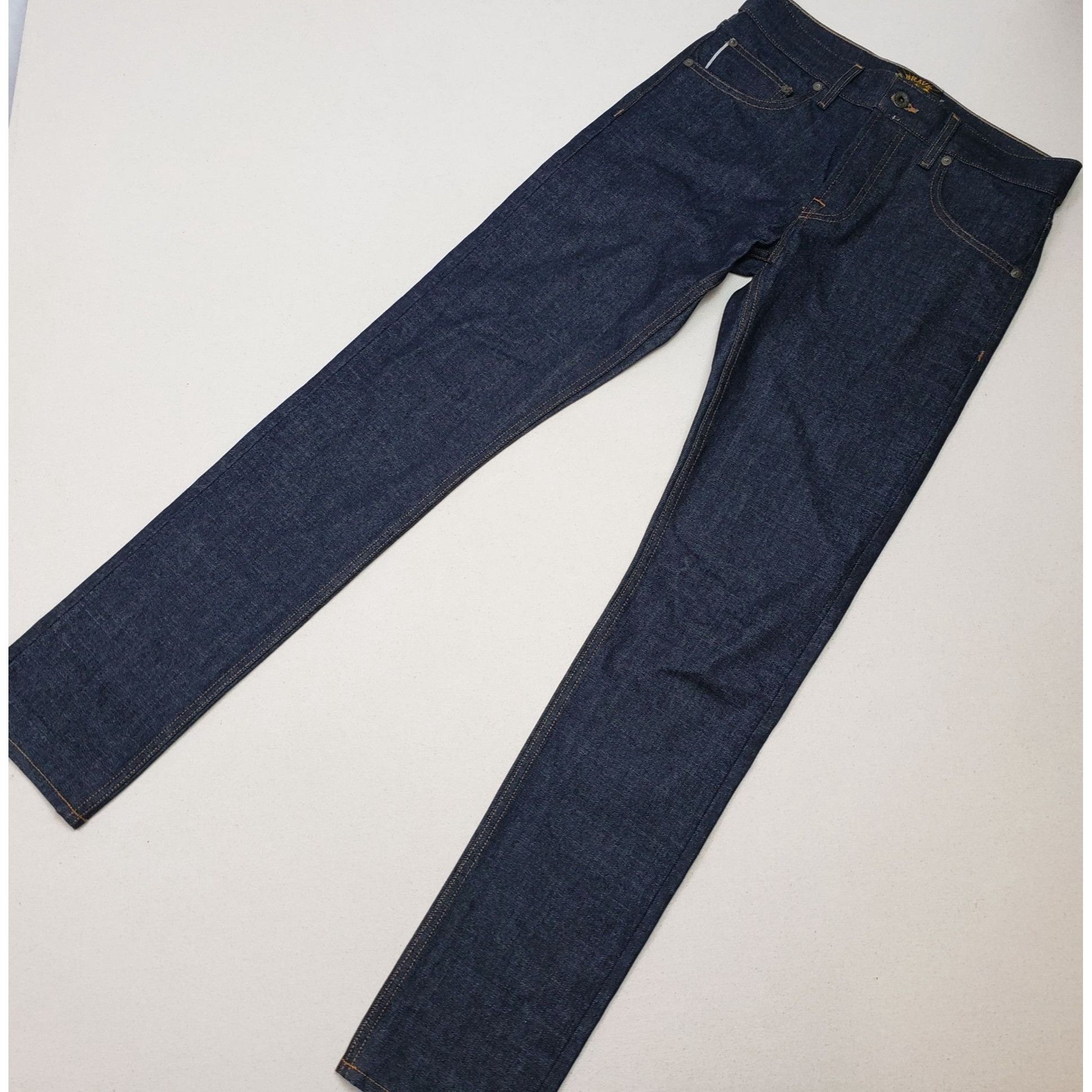 Brave Star Selvage Die Hard Double Knee Gusset 12.5oz Japan