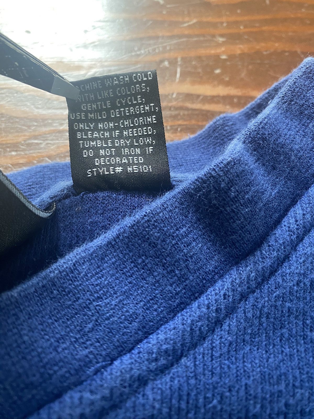 NHL Vintage 90’s New York Rangers Blue Line Ribbed Sweatshirt Size US XL / EU 56 / 4 - 8 Thumbnail