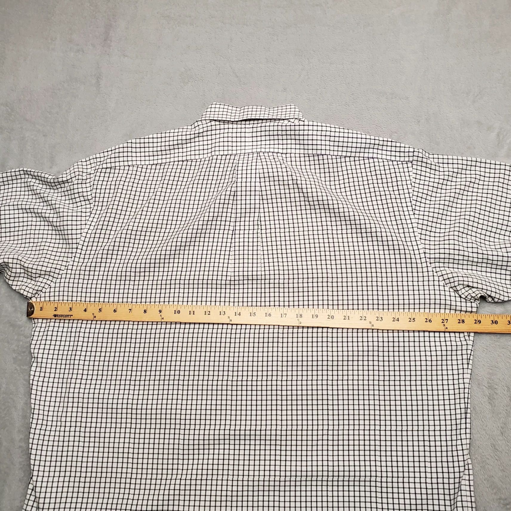 Ralph Lauren VINTAGE Ralph Lauren Tilden Golf Shirt Mens XL Blue Green Window Pane 100% Cotton Button-Up Shirt Mens XL Blue Green Window Pane Cotton Button-Up Size US XL / EU 56 / 4 - 4 Thumbnail