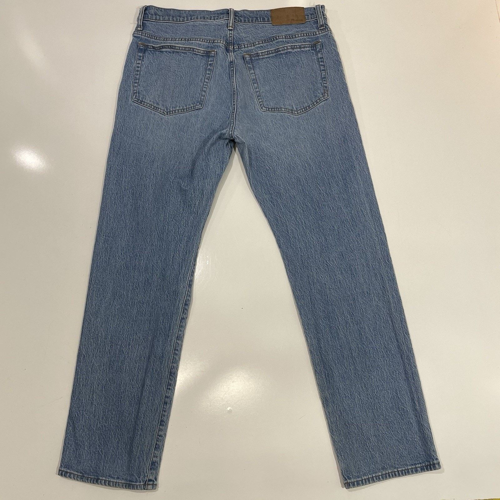 Madewell Madewell The 1991 Straight Jeans Blue Denim Size 33 30 EUC Size 33" - 9 Thumbnail