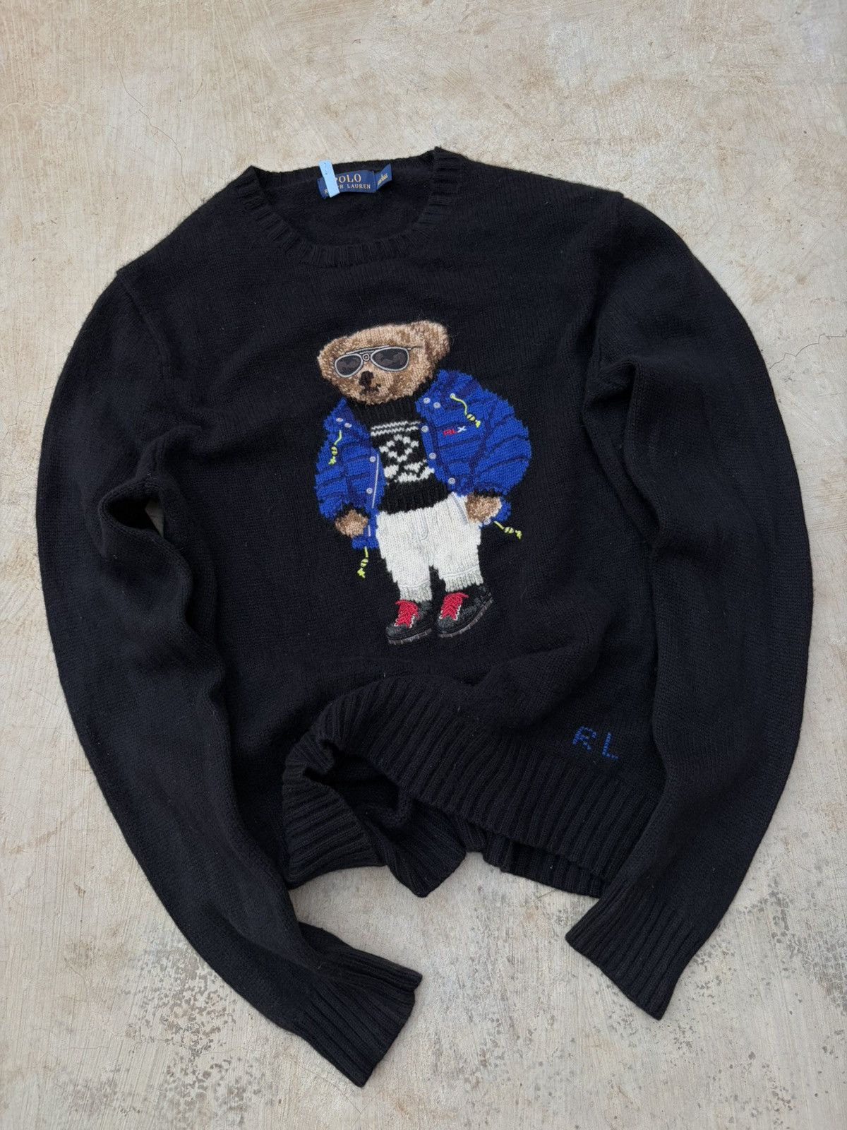 Polo Ralph Lauren Vintage 00s Polo Ralph Lauren Ski-Bear Knit Sweater Size US L / EU 52-54 / 3 - 4 Thumbnail