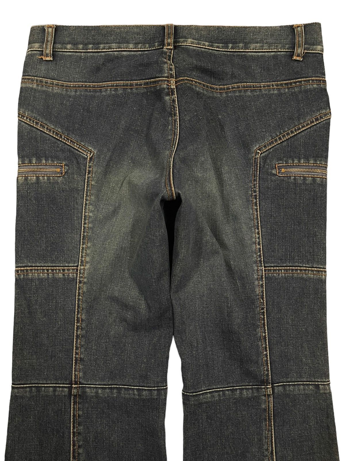 14th Addiction Vintage Japanese Brand Avant Garde Style Baggy Jeans Size US 33 - 4 Thumbnail
