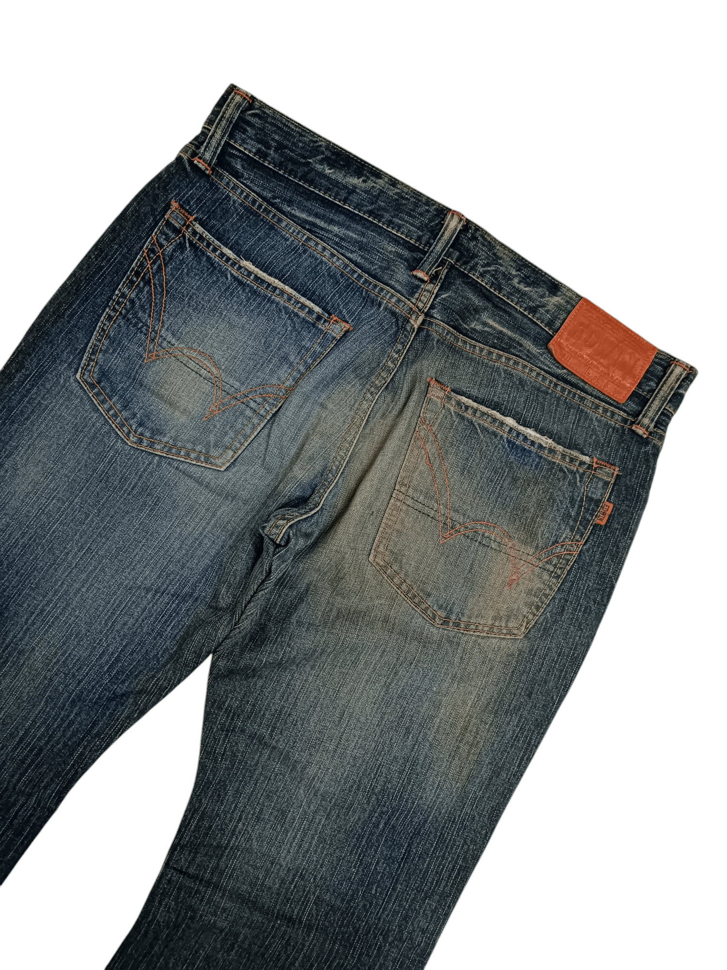 Edwin Vintage Edwin Made In Japan Orange Tab Flared Boot Cut Size US 34 / EU 50 - 13 Thumbnail
