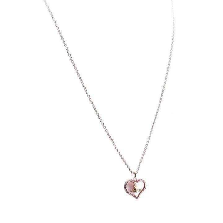Vivienne Westwood Vivienne Westwood Heart Glass Pearl Necklace Size ONE SIZE - 1 Thumbnail