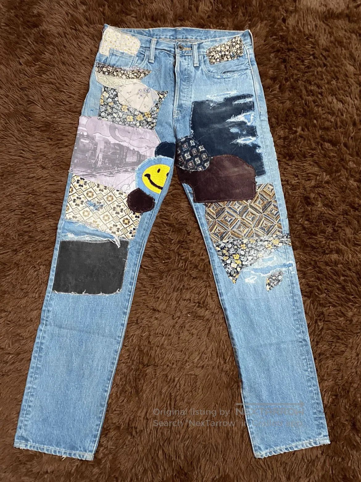 Kapital KAPITAL Patches Distressed Denim. Size US 30 / EU 46 - 1 Thumbnail