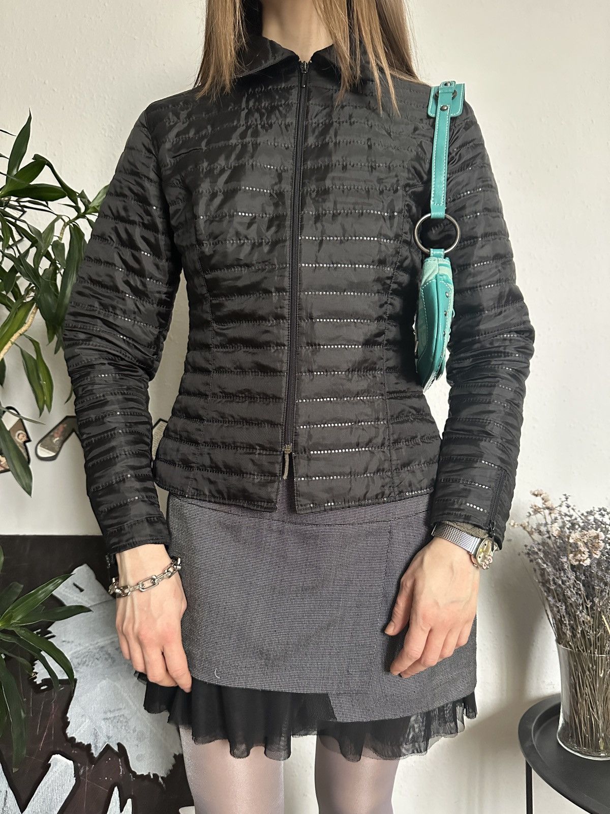 ANNE FONTAINE Luxury Vintage Skinny Silhouette Quilted Jacket Size XS / US 0-2 / IT 36-38 - 5 Thumbnail
