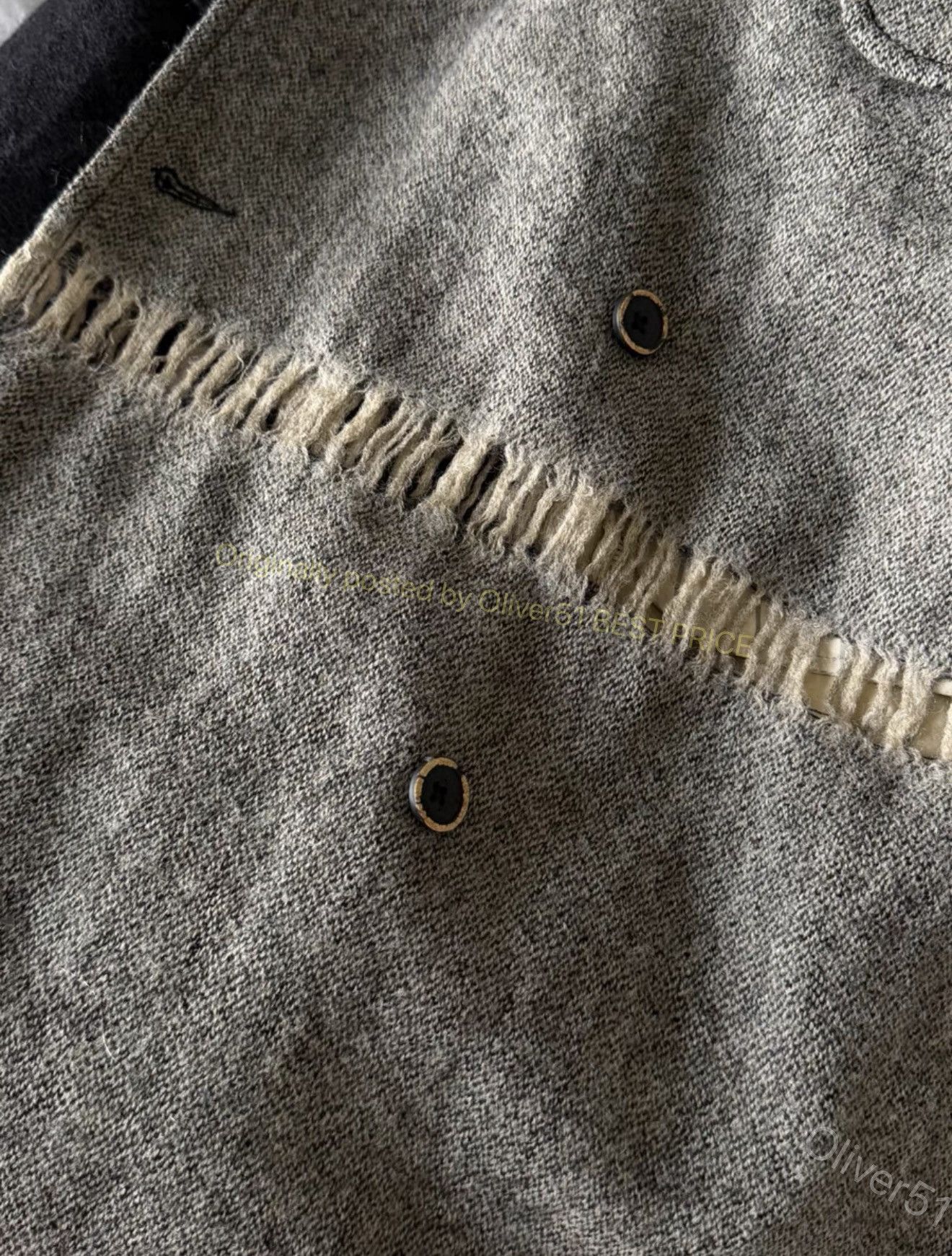 Uma Wang Uma Wang 20AW Cashmere Distressed Coat YYYY17/2610 Size M / US 6-8 / IT 42-44 - 8 Thumbnail