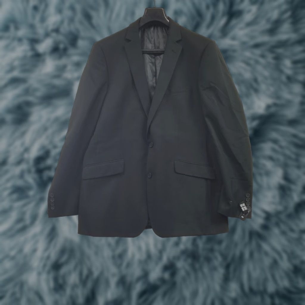 Vintage Combatant Gentlemen Wool Blazer Sport Coat Men’s Size 44L Slim Fit Black Sport Coat Mens Wool Blazer Slim 44L Black Size 44R - 1 Thumbnail