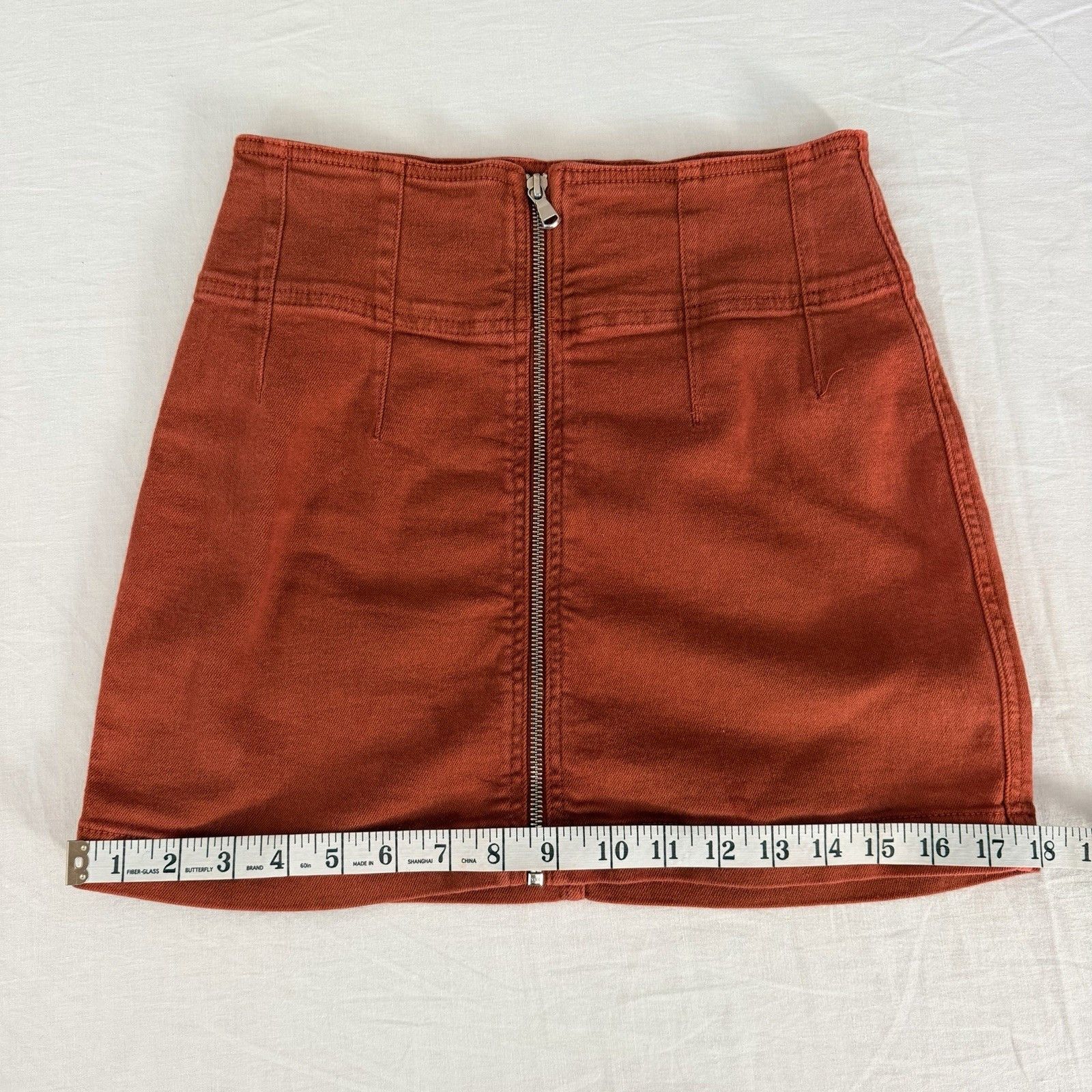 Free People Free People We The Free Virgo Mini Skirt 27 A-Line Zip Front Size 27" / US 4 / IT 40 - 6 Thumbnail