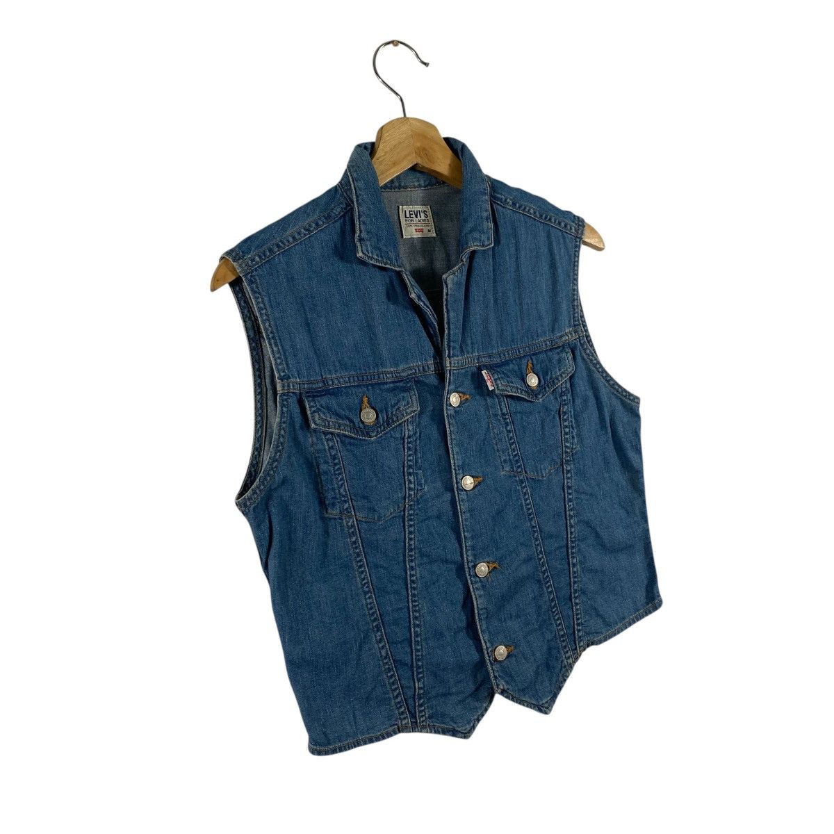 Levi's × Levi's Vintage Clothing Levis For Ladies Vest Denim M Size Blue Colour Size M / US 6-8 / IT 42-44 - 3 Thumbnail