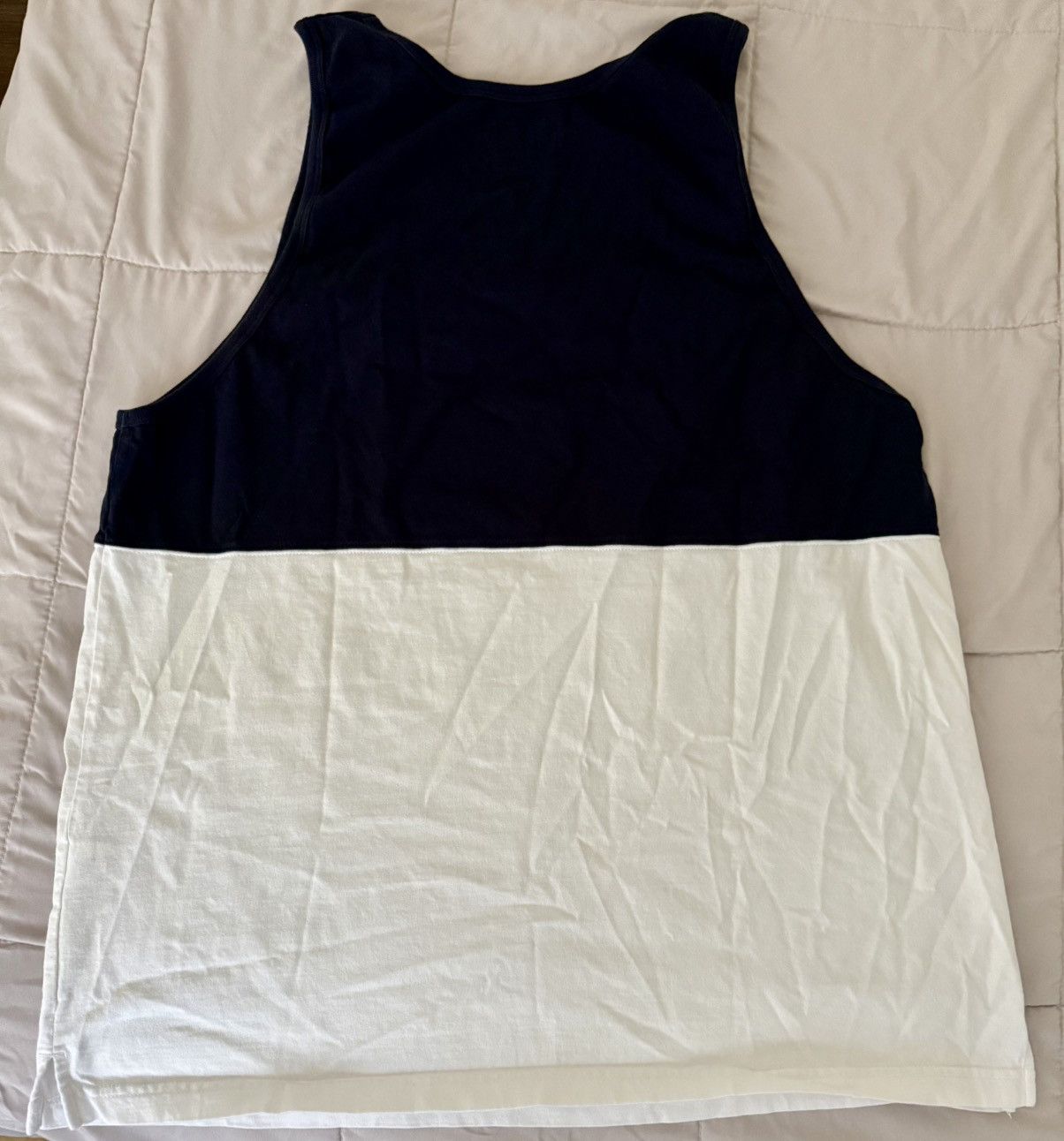 Supreme SUPREME Split Tank Top Size L Navy / White SS19 London Paris Size US L / EU 52-54 / 3 - 6 Thumbnail