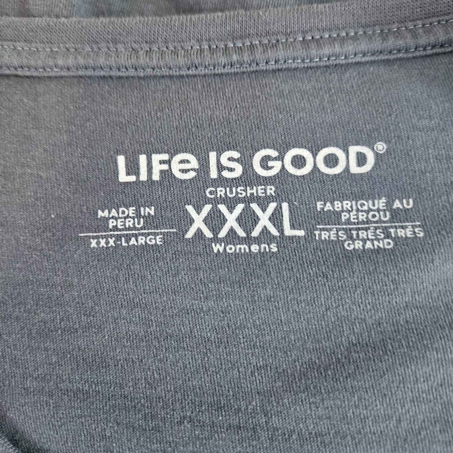 Life is Good Life is Good Womens Crusher Tee Sz 3XL Blue Heart Short Sleeve Cotton Shirt Womens 3XL Blue Heart Casual Vintage? Size 40" / US 18 - 5 Thumbnail