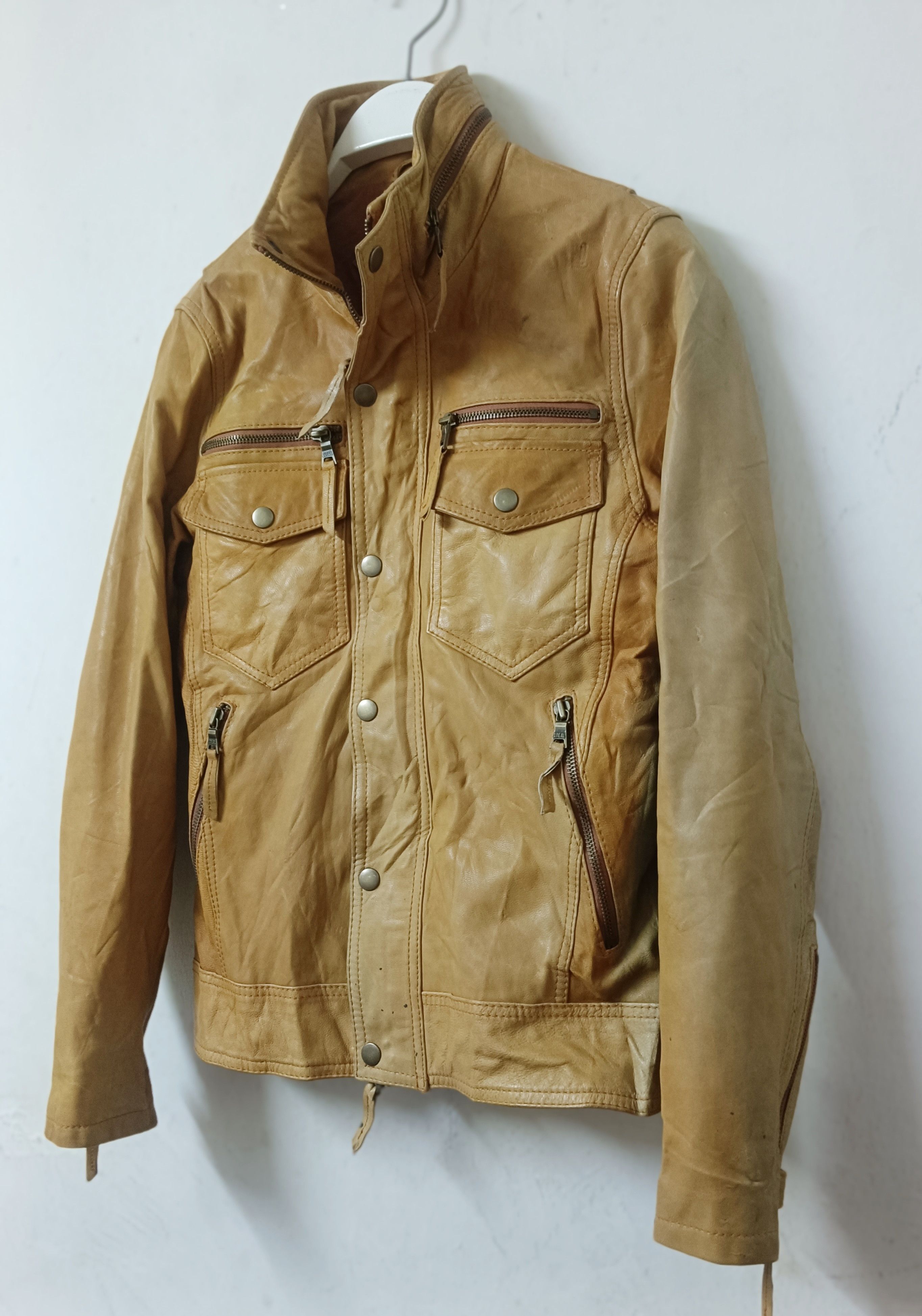 14th Addiction × If Six Was Nine × Japanese Brand Vintage Distressed Leather biker Jacket House Of Blues Size US M / EU 48-50 / 2 - 2 Thumbnail