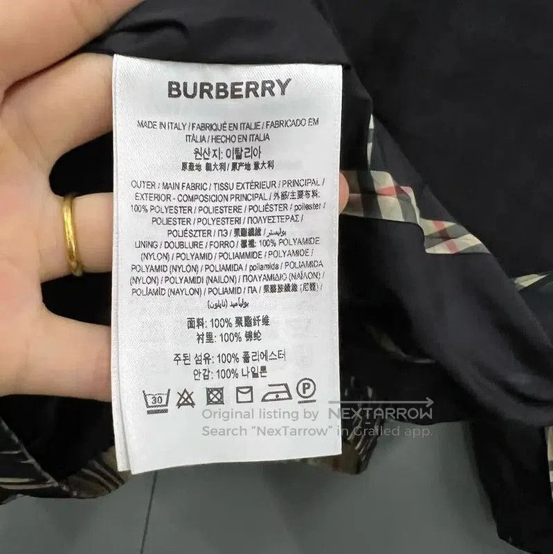 Burberry Burberry Black Cotton Long Sleeve Jacket. Size US L / EU 52-54 / 3 - 4 Thumbnail
