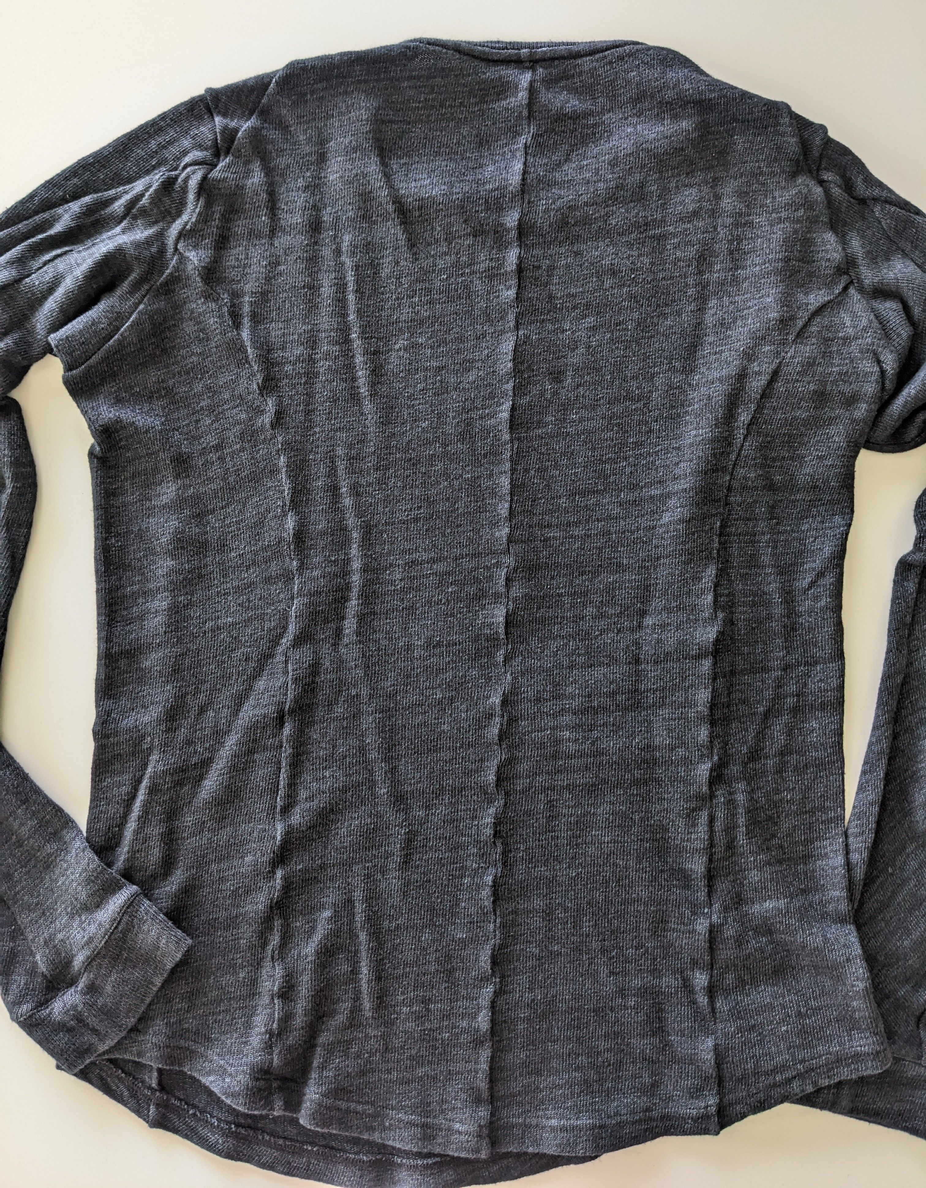 Devoa Devoa Long Sleeve Blue/Grey T-Shirt Size US M / EU 48-50 / 2 - 4 Thumbnail