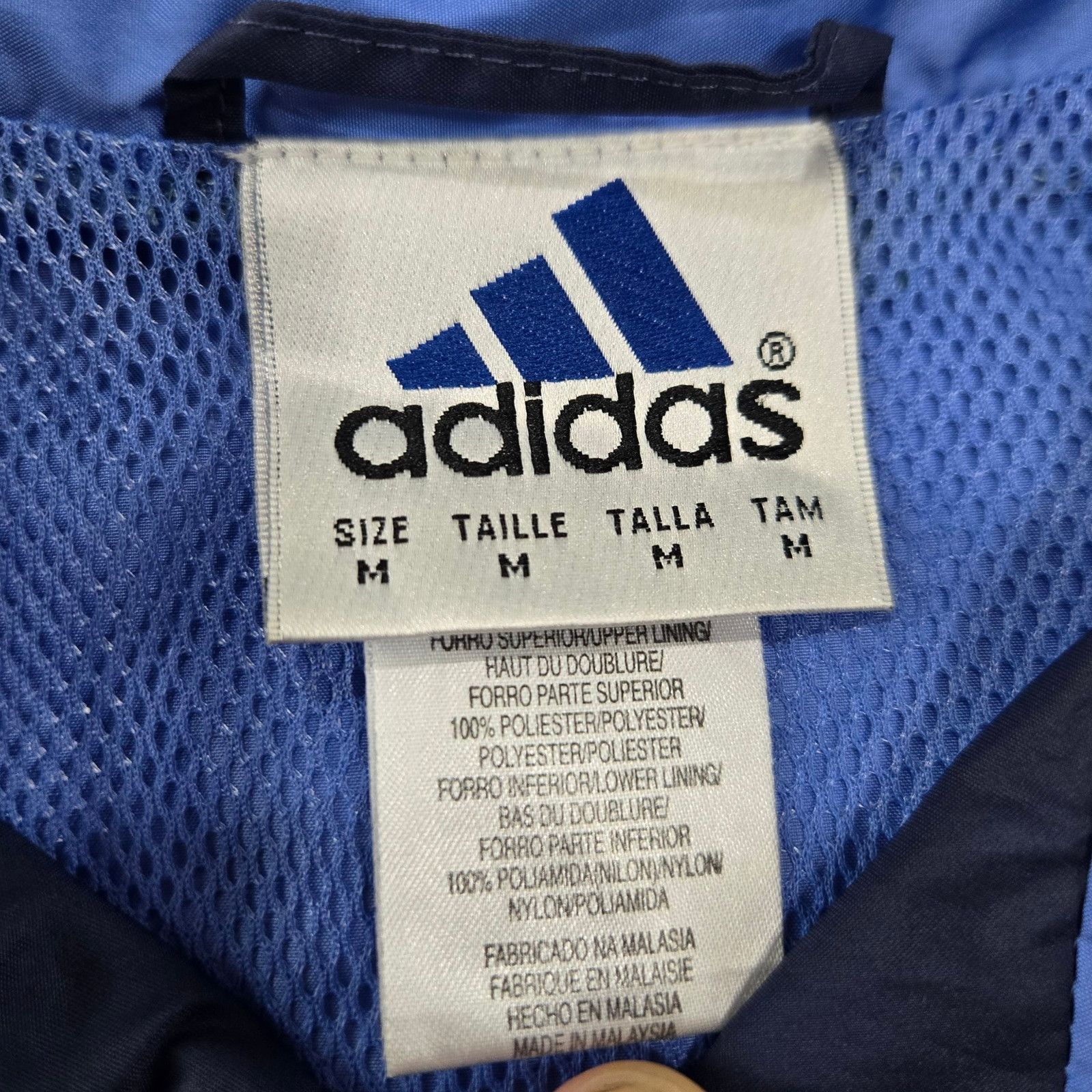 Adidas Y2K Adidas Track Jacket Blue Navy Zip Up Size Medium Size US M / EU 48-50 / 2 - 6 Thumbnail