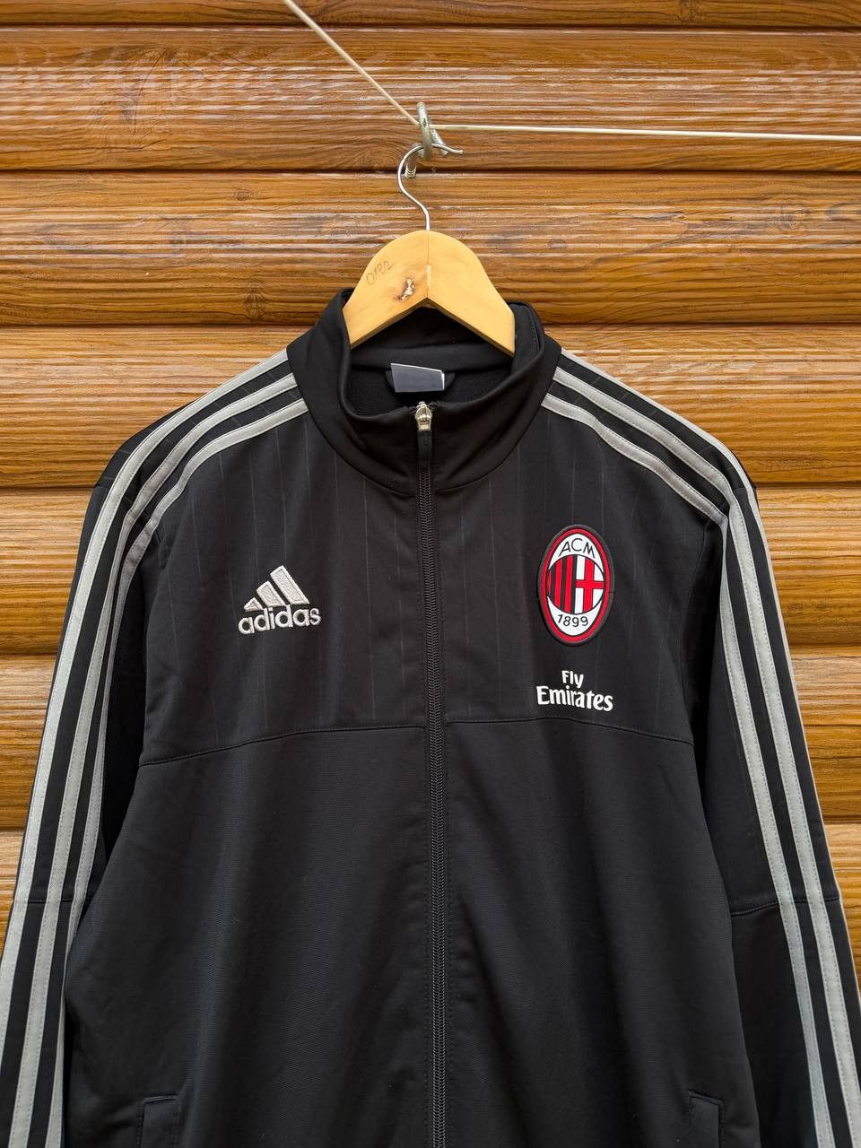 Adidas AC Milan Football Soccer Track Jacket Adidas Size L Size US L / EU 52-54 / 3 - 2 Thumbnail