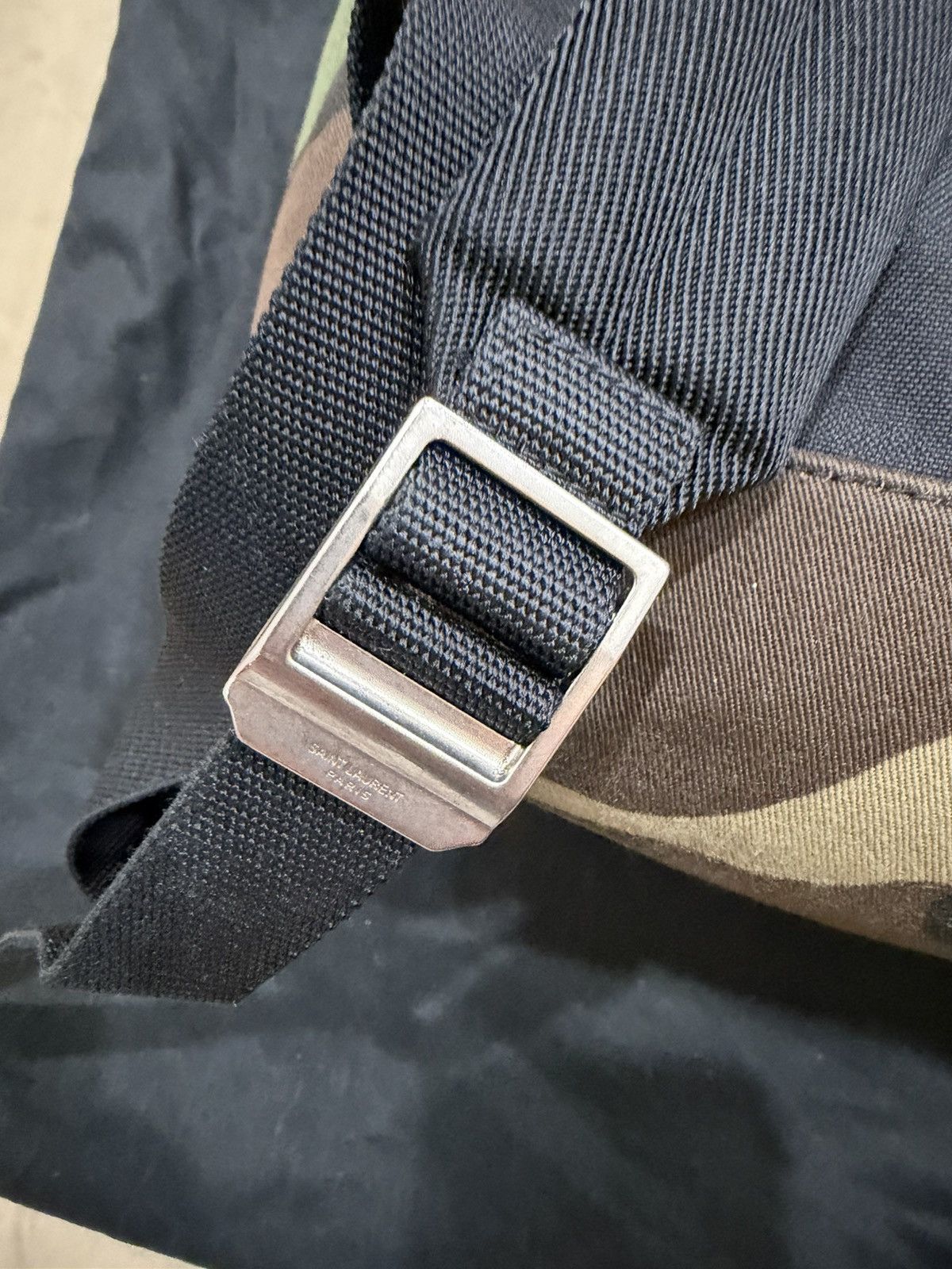 Saint Laurent Paris Saint Laurent City Backpack Camo & Black Size ONE SIZE - 10 Thumbnail