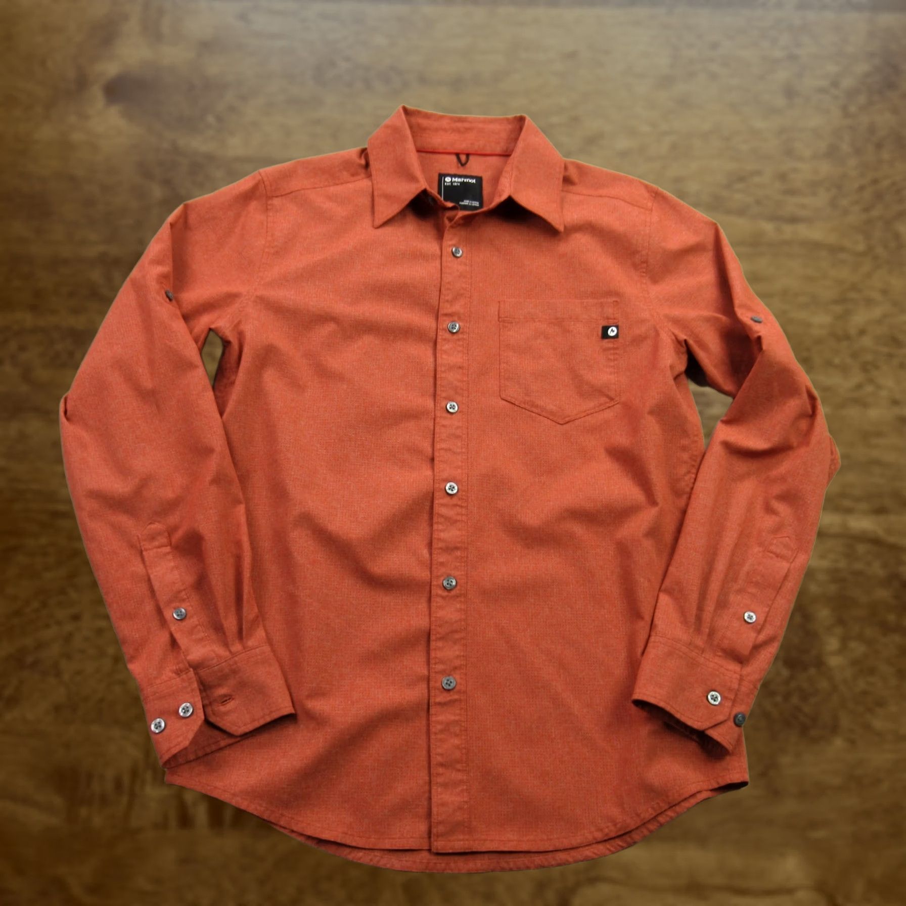 Marmot Marmot Shirt Mens Small Long Sleeve Button Up Pocket Outdoors Rust Casual Size US S / EU 44-46 / 1 - 1 Thumbnail