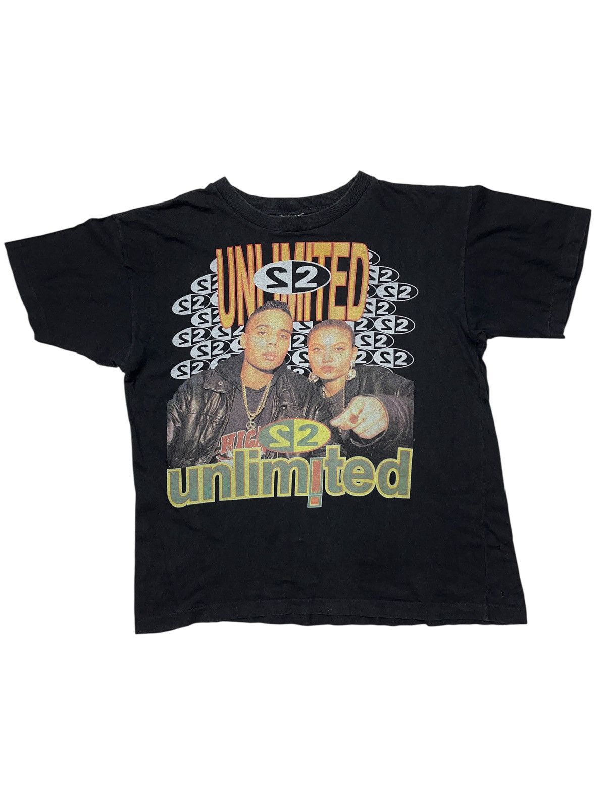 Rap Tees Vintage 90s 2 Unlimited Eurodance Techno Rave T-shirt Rare Size US L / EU 52-54 / 3 - 1 Thumbnail