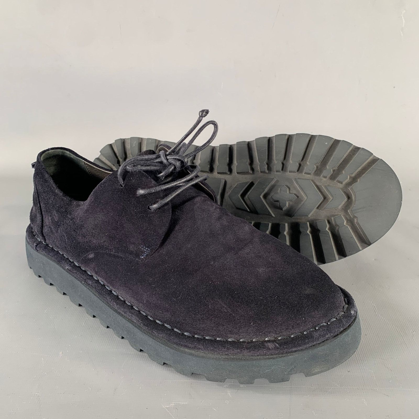 Marsell MARSELL Size 9 Navy Suede Lace Up Shoes Size US 9 / EU 42 - 6 Thumbnail
