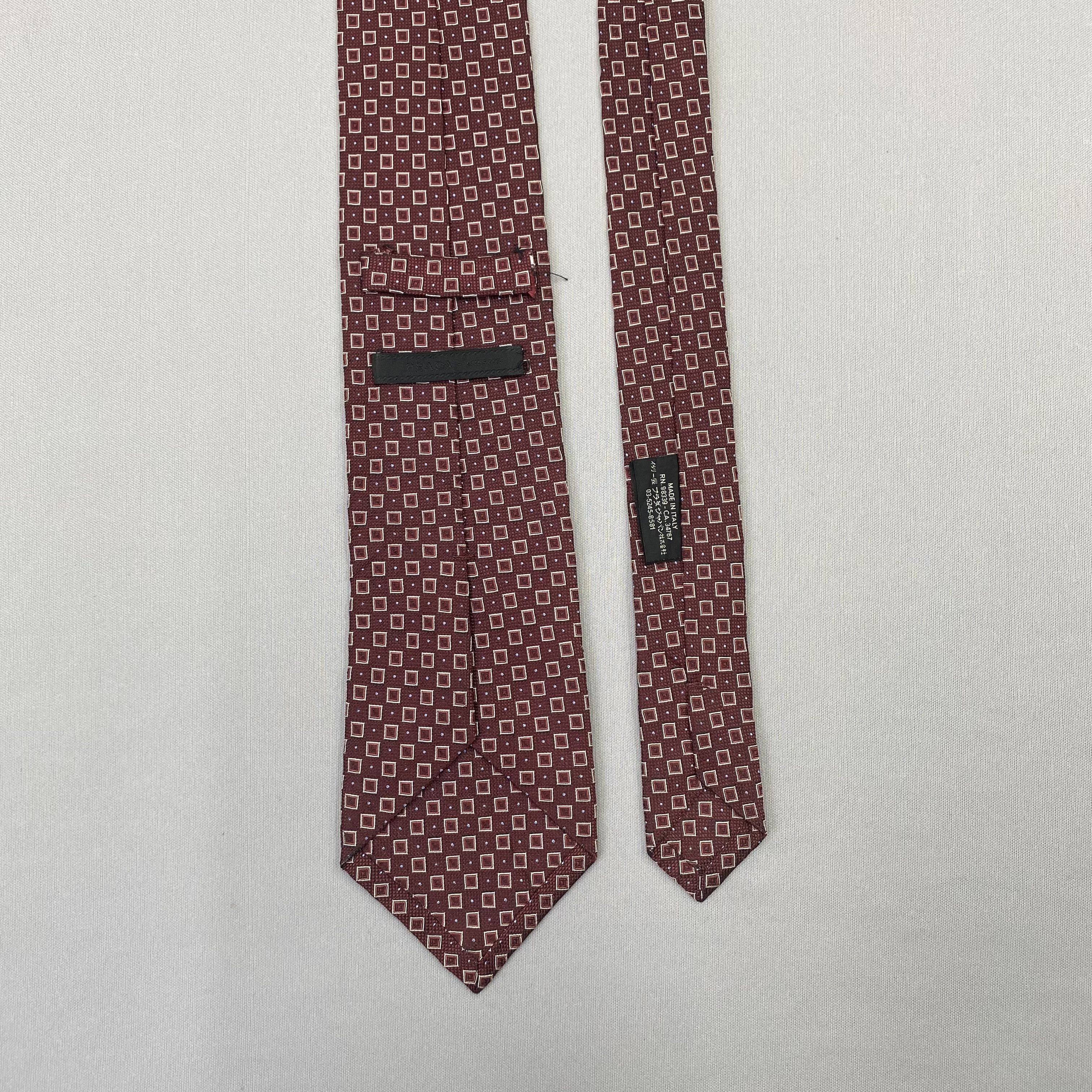 Prada Vintage Prada SILK Necktie Cravate Pure Silk Neck Tie Size ONE SIZE - 6 Thumbnail