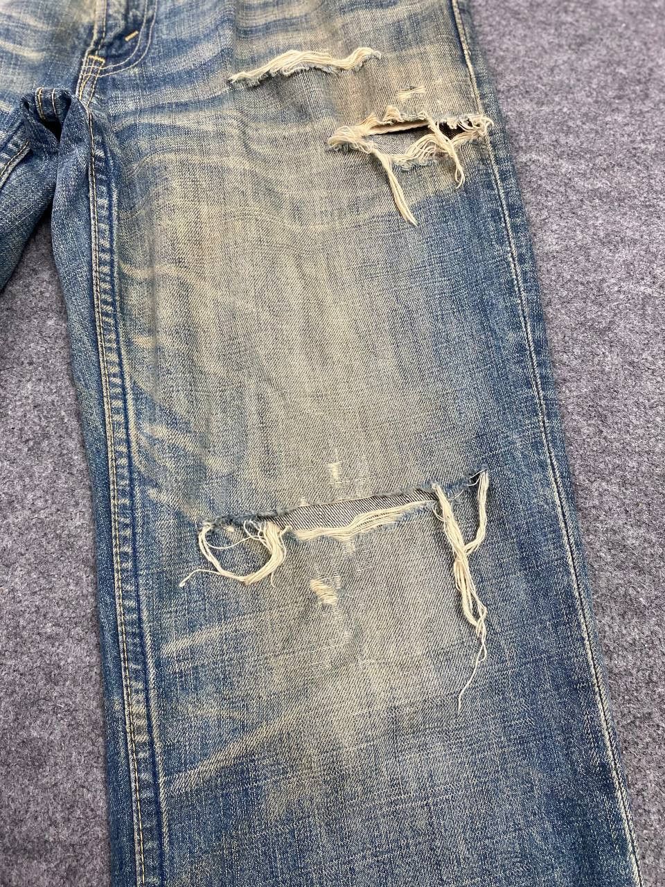 Levi's vintage 90s levis 502 rusty distressed denim nice design Size US 33 - 10 Thumbnail