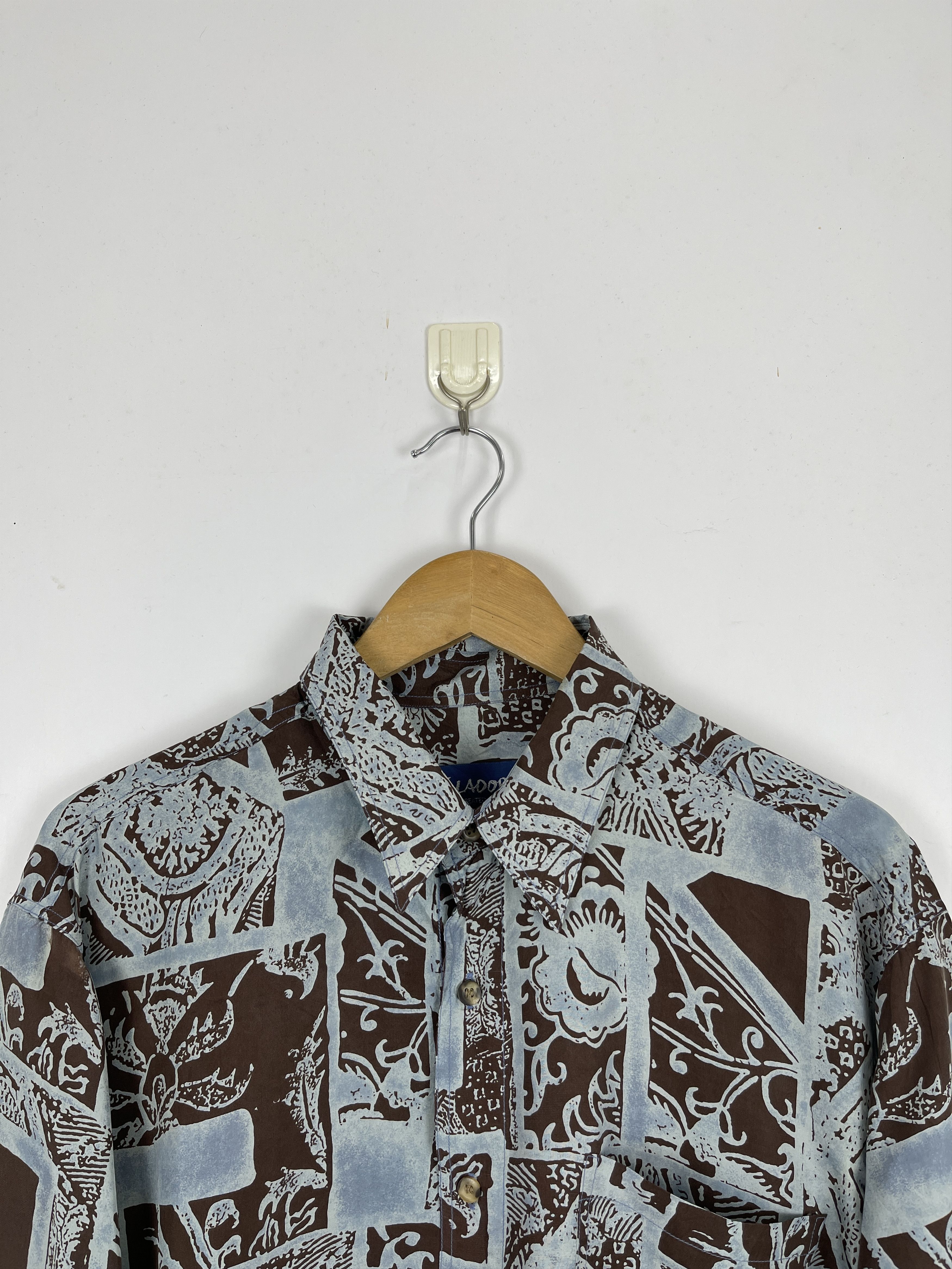 Japanese Brand × Vintage Vintage 90s Japanese Brand Aloha Floral Shirt TA0415 Size US M / EU 48-50 / 2 - 2 Thumbnail