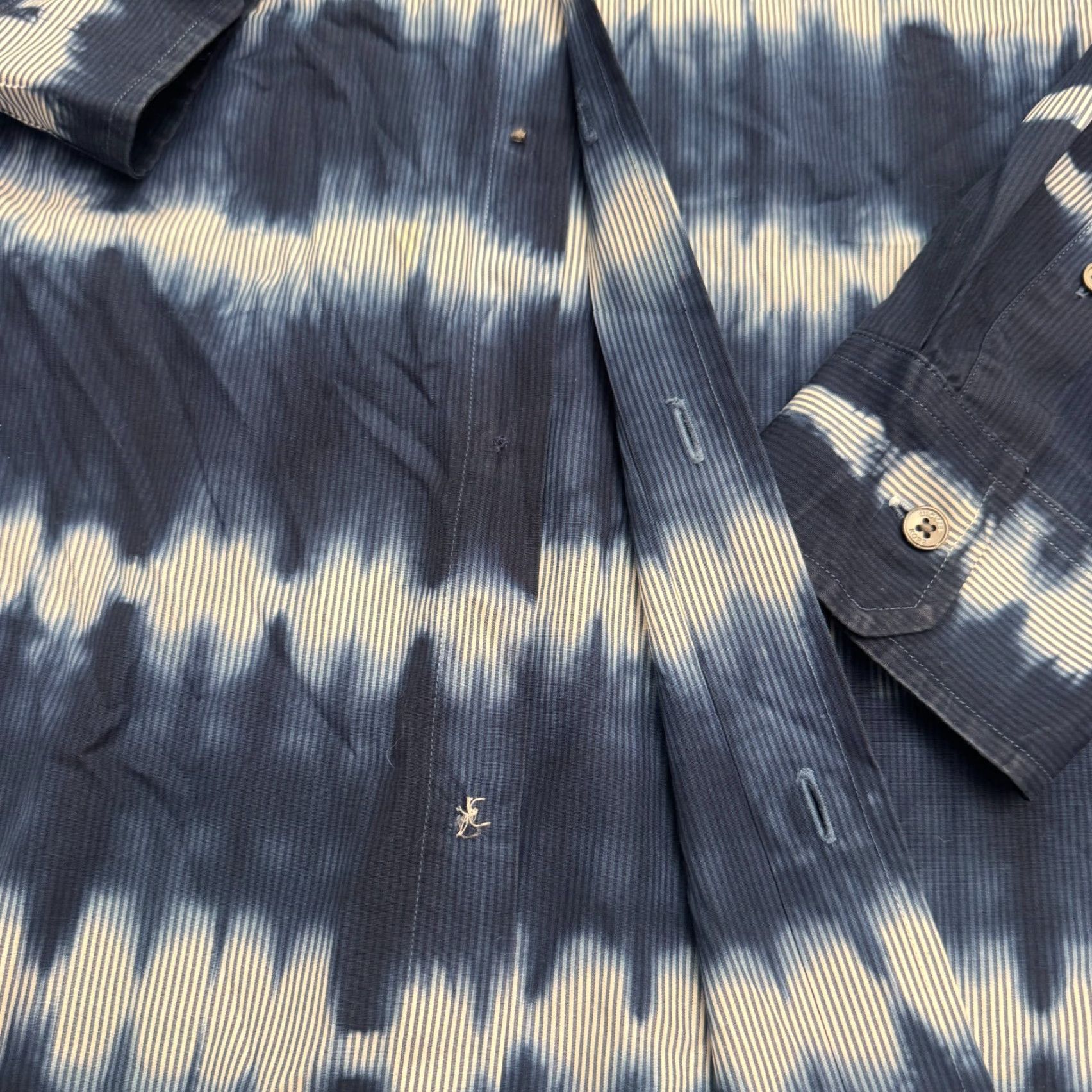 Michael Kors VINTAGE Michael Kors Button-Up Shirt Mens Large Tie-Dye Cotton Long Sleeve Casual Autumn Spring Summer Mens Size US L / EU 52-54 / 3 - 4 Thumbnail
