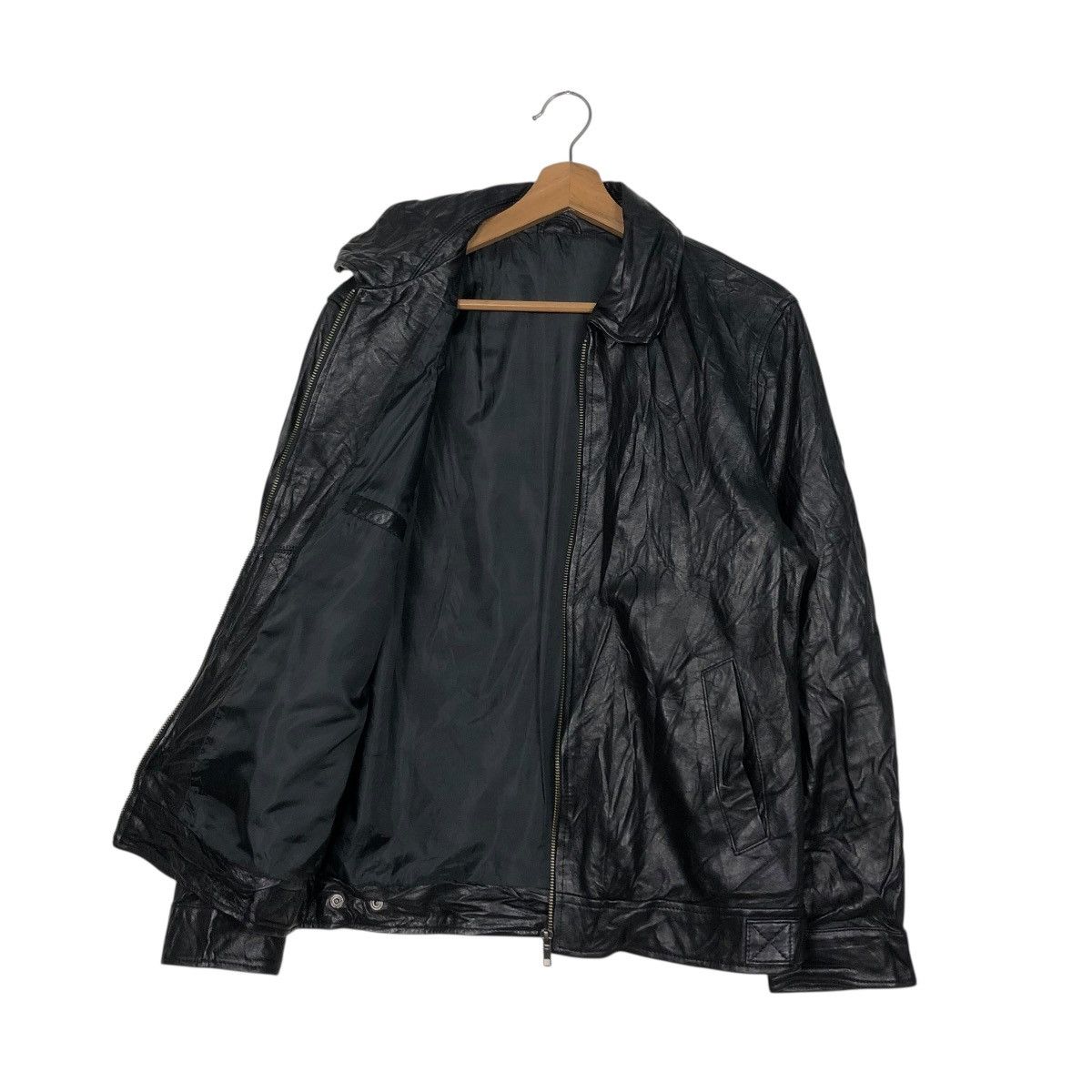 Japanese Brand 🔥VINTAGE UNBRANDED SOFT LEATHER JACKET RACER ISSEY MIYAKE Size US S / EU 44-46 / 1 - 13 Thumbnail