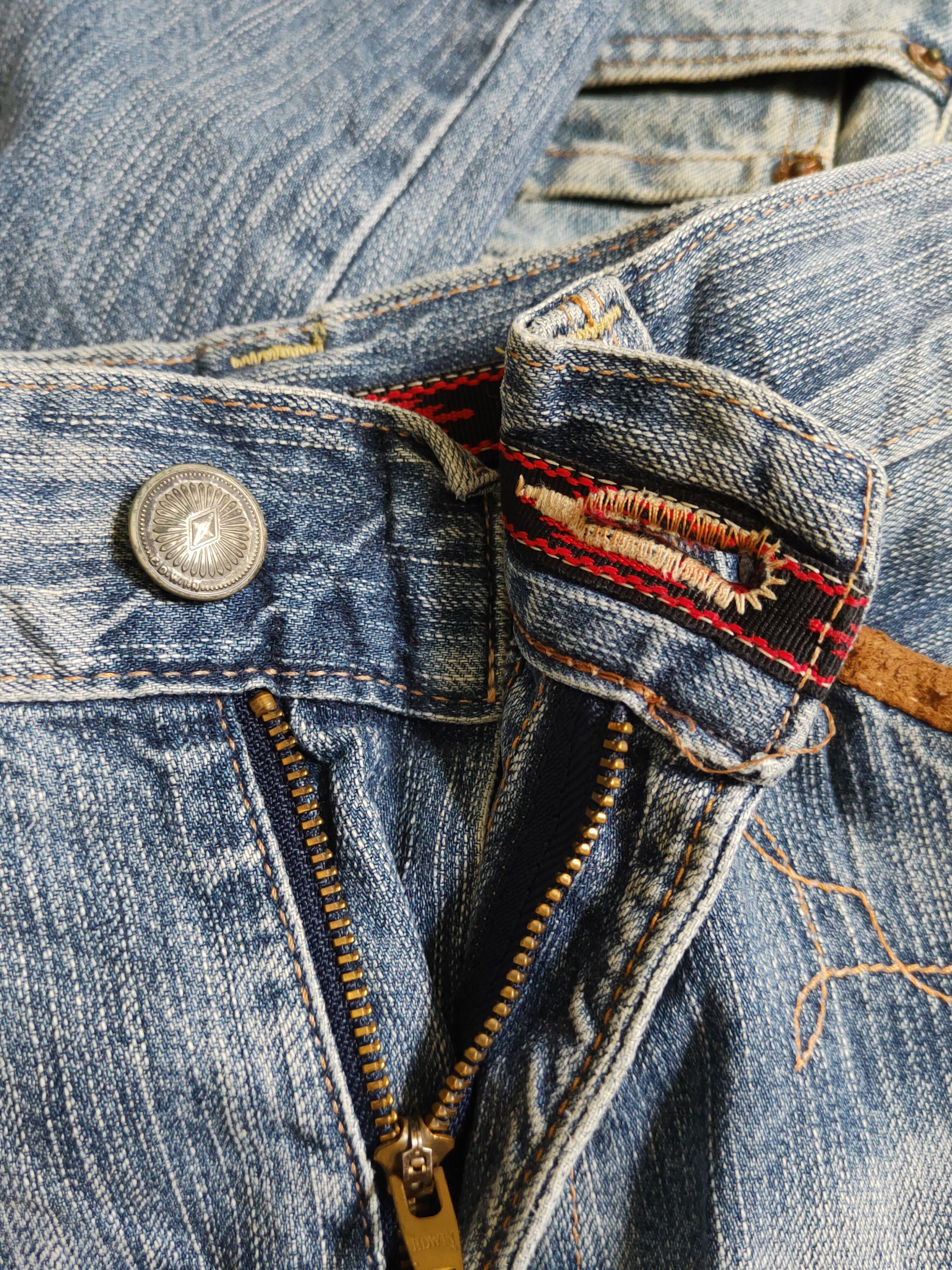 Edwin Edwin Blue vintage Distressed Ripped Jeans #S2477 Size US 32 / EU 48 - 14 Thumbnail