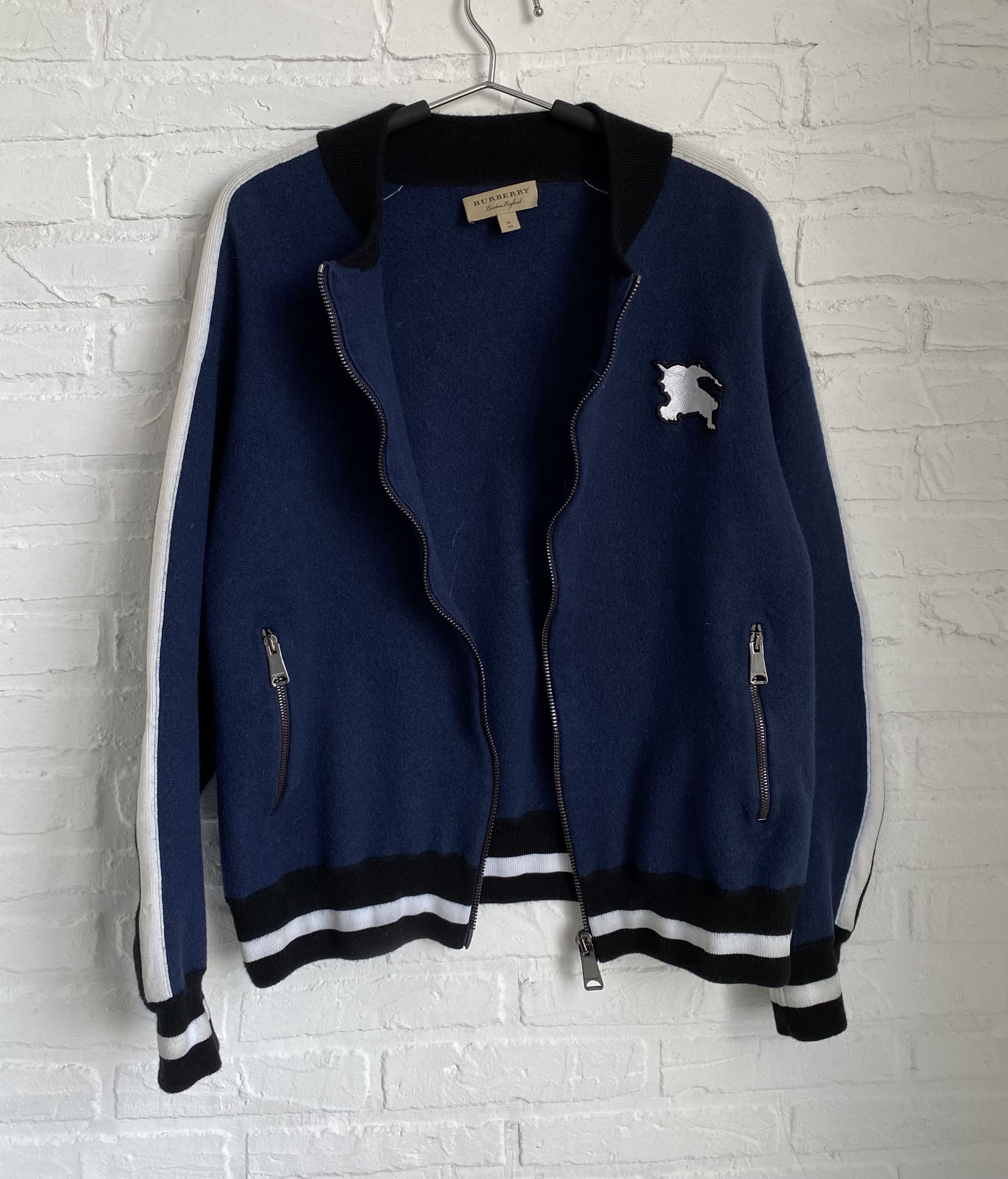 Burberry Burberry embroidered merino wool bomber jacket Size US L / EU 52-54 / 3 - 4 Thumbnail