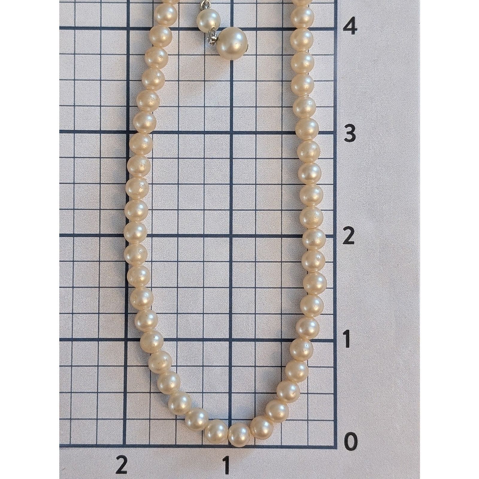 Vintage Vintage 1980s Trifari 15" Ivory Faux Pearl Choker Necklace Size ONE SIZE - 6 Thumbnail