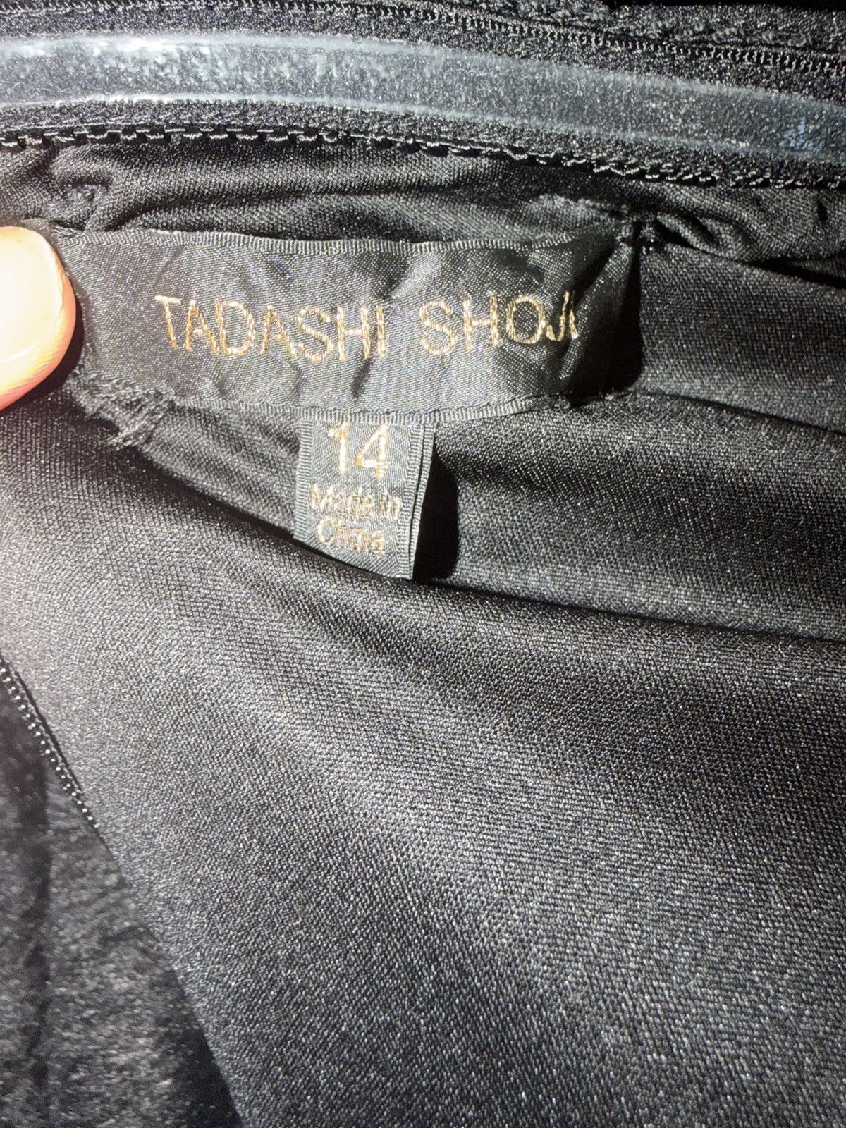 Tadashi Shoji Tadashi Shoji Dark Romantic Black Lace Mermaid Gown Size 14 Size L / US 10 / IT 46 - 6 Thumbnail