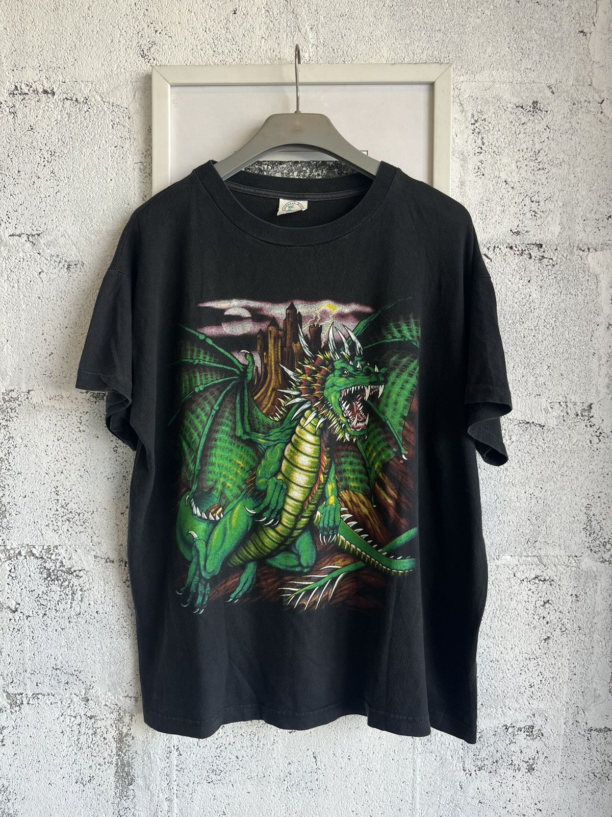 Vintage Vintage DRAGON artwork design by Sunrise Sportswear 90’s Size US XL / EU 56 / 4 - 2 Thumbnail