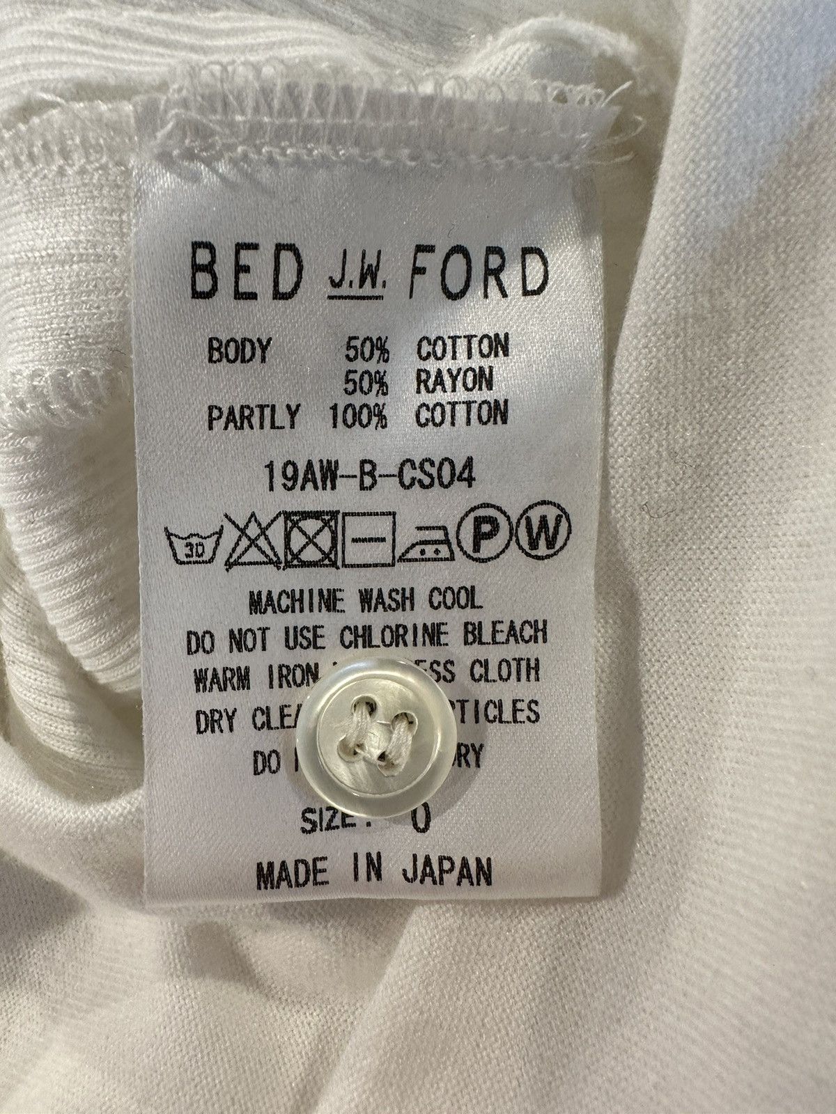 Bed j.w. Ford BED JW FORD Cuff Sleeve Cut Sew Size US L / EU 52-54 / 3 - 7 Thumbnail