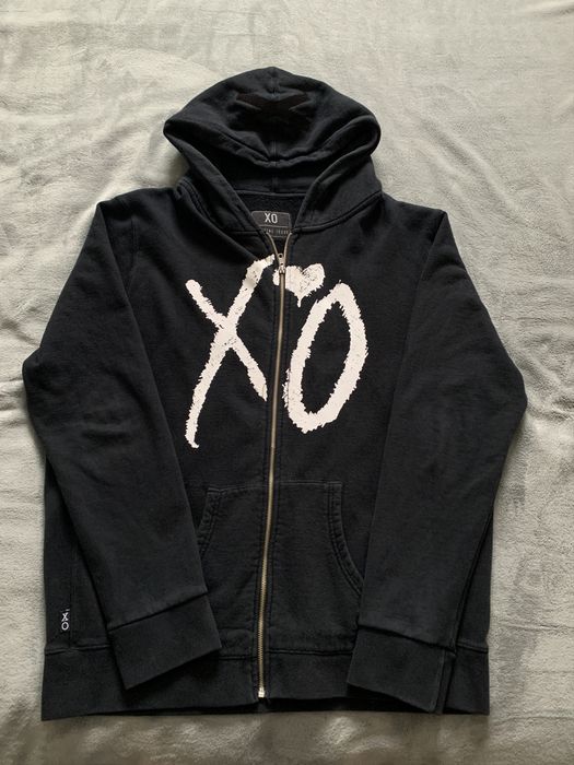 The Weeknd The weeknd official issue xo cut and sew sweater Grailed