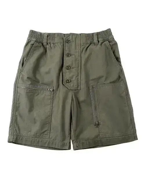Other 20SS Indigo Union Japan Olive Military Shorts Size US 32 / EU 48 - 4 Thumbnail