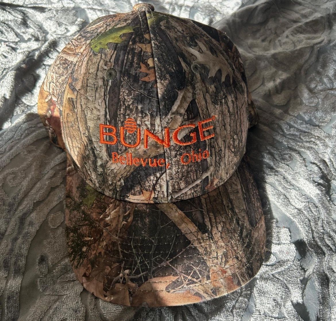 Vintage Bunge Camo Hat Size ONE SIZE - 1 Thumbnail