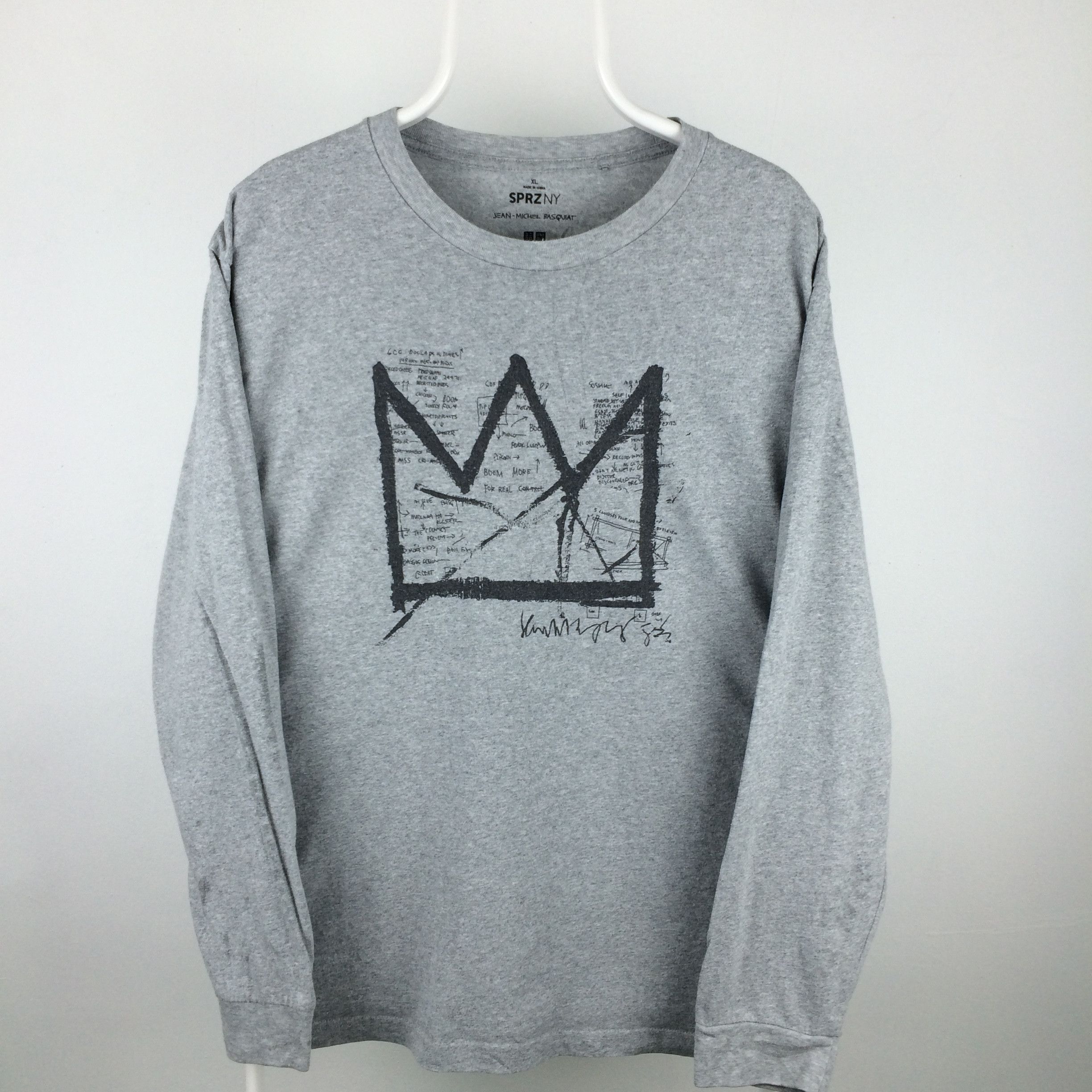 Jean-Michel Basquiat D14 SPRZ NY X JEAN MICHEL BASQUIAT POP ART DESIGN T SHIRT Size US XL / EU 56 / 4 - 1 Thumbnail