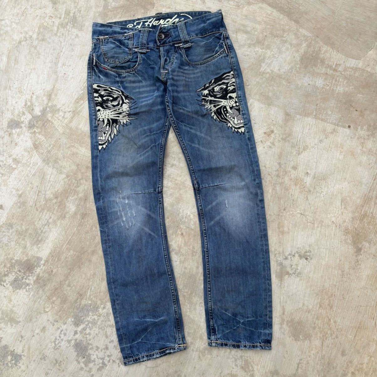 Ed Hardy Vintage 00s Edhardy Y2K Jeans Size US 34 / EU 50 - 1 Thumbnail