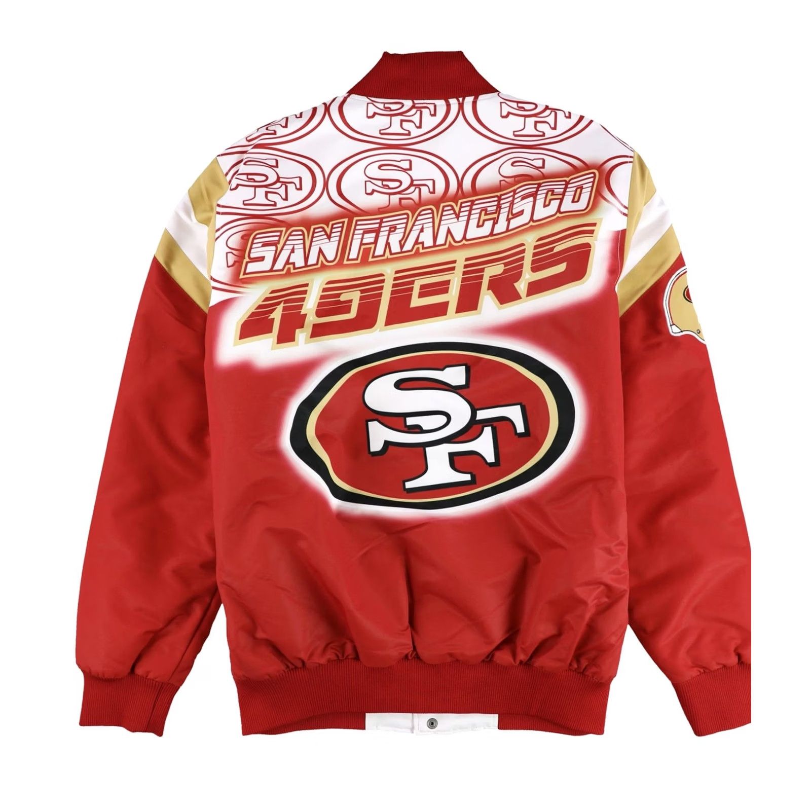 G-III G-III Sports Mens San Francisco 49ERS Varsity Jacket Large White Size US L / EU 52-54 / 3 - 2 Thumbnail