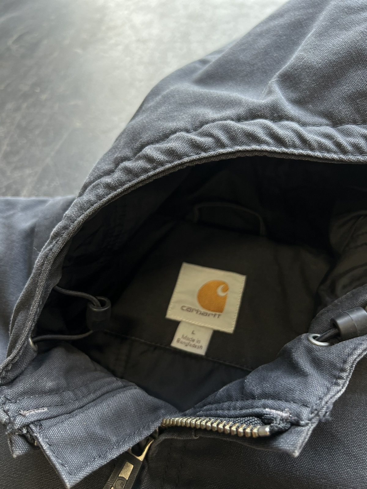 Carhartt Carhartt Faded Black Quickduck Hoodie Jacket Size Large Size US L / EU 52-54 / 3 - 7 Thumbnail