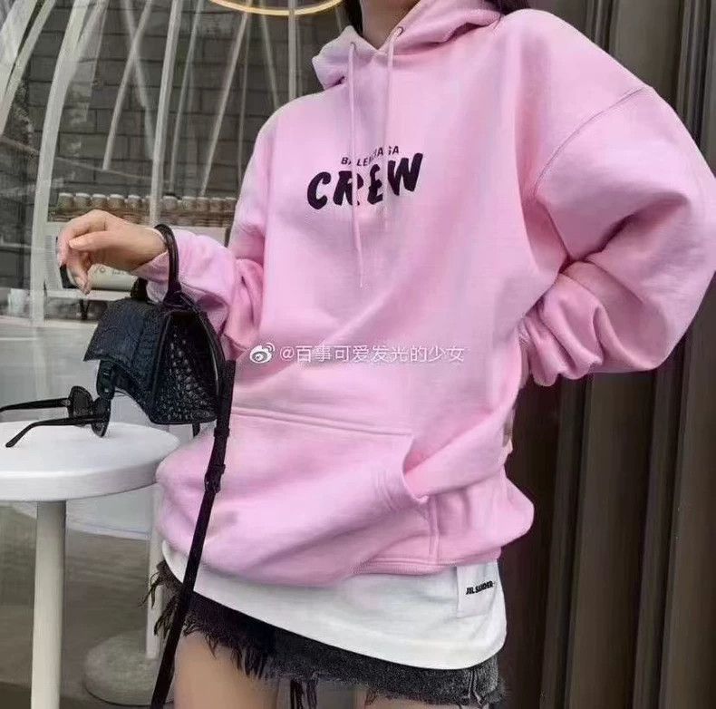 Balenciaga Balenciaga Pink Crew Hoodie Size US XS / EU 42 / 0 - 5 Thumbnail