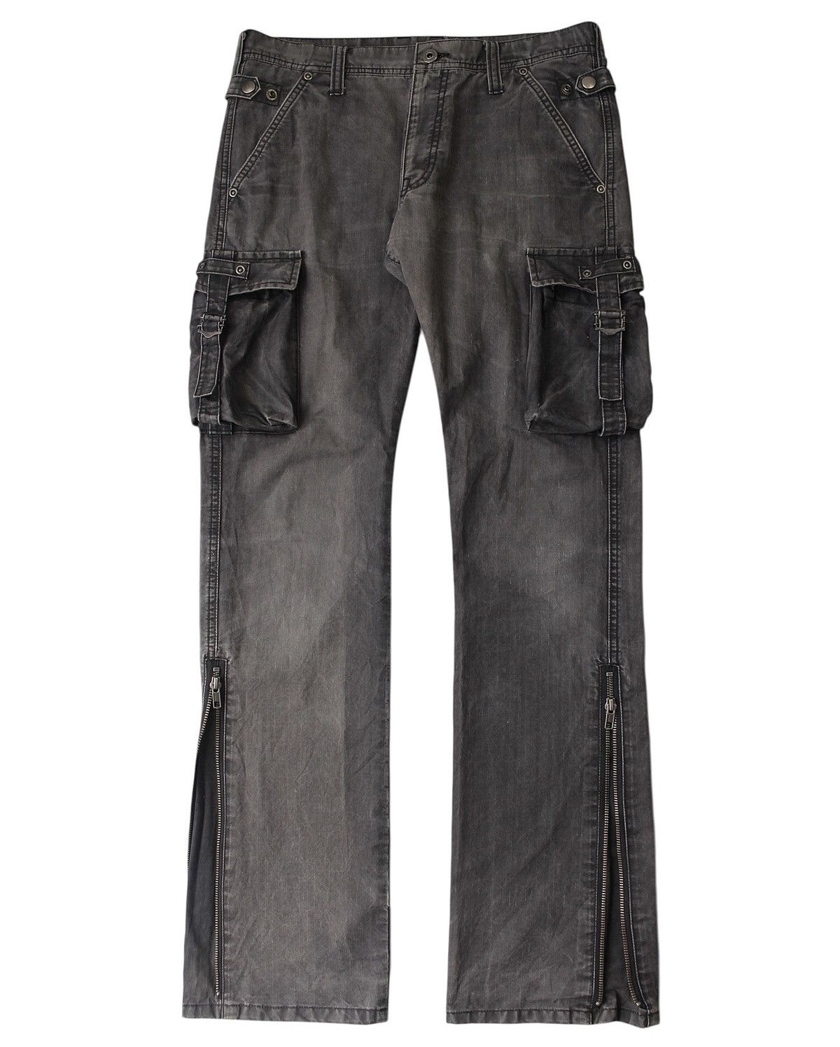 Japanese Brand × Vintage 2000S DIFFERENCE RUPERT WASHED EDGE ZIP CARGOS Size US 30 / EU 46 - 1 Thumbnail