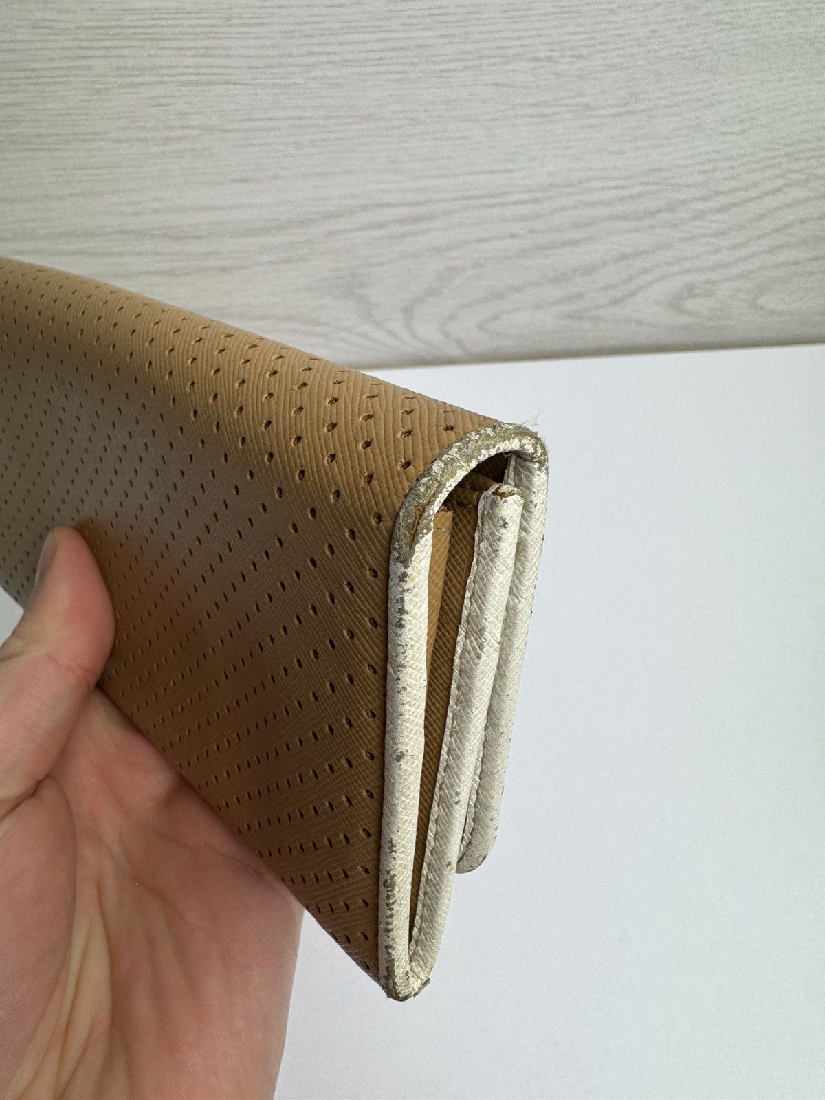 Prada Prada Milano Perforated Leather Continental Wallet Size ONE SIZE - 4 Thumbnail