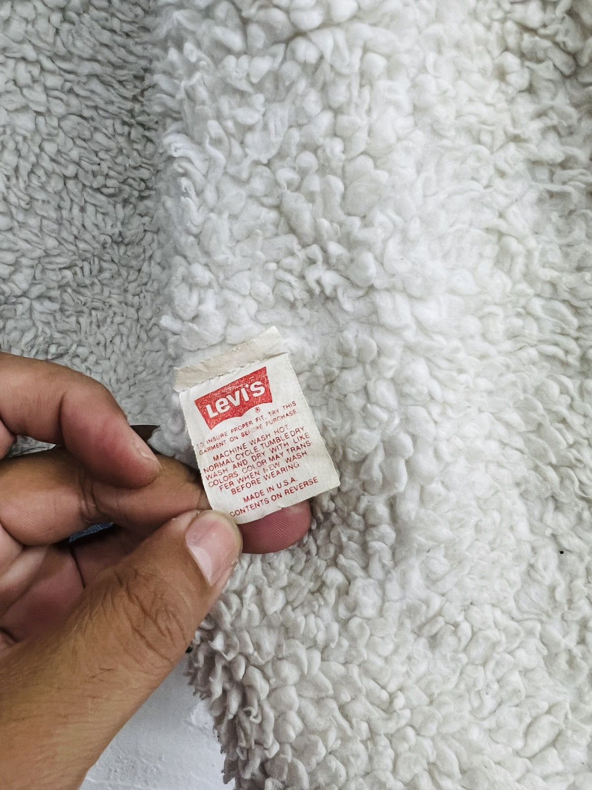Levi's × Levi's Vintage Clothing × Vintage Vintage 80s Levis Sherpa Lined Trucker Jacket Size US M / EU 48-50 / 2 - 12 Thumbnail