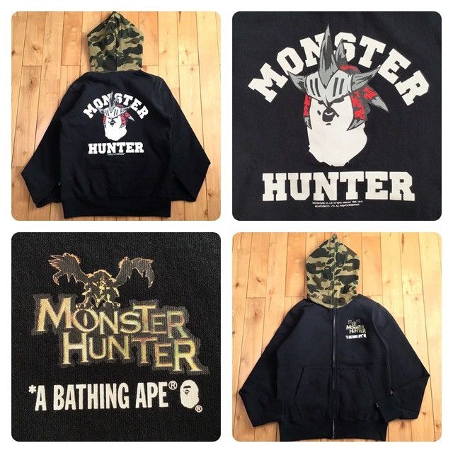 Bape BAPE × CAPCOM Monster Hunter Full Zip Hoodie a bathing ape Size US M / EU 48-50 / 2 - 1 Thumbnail