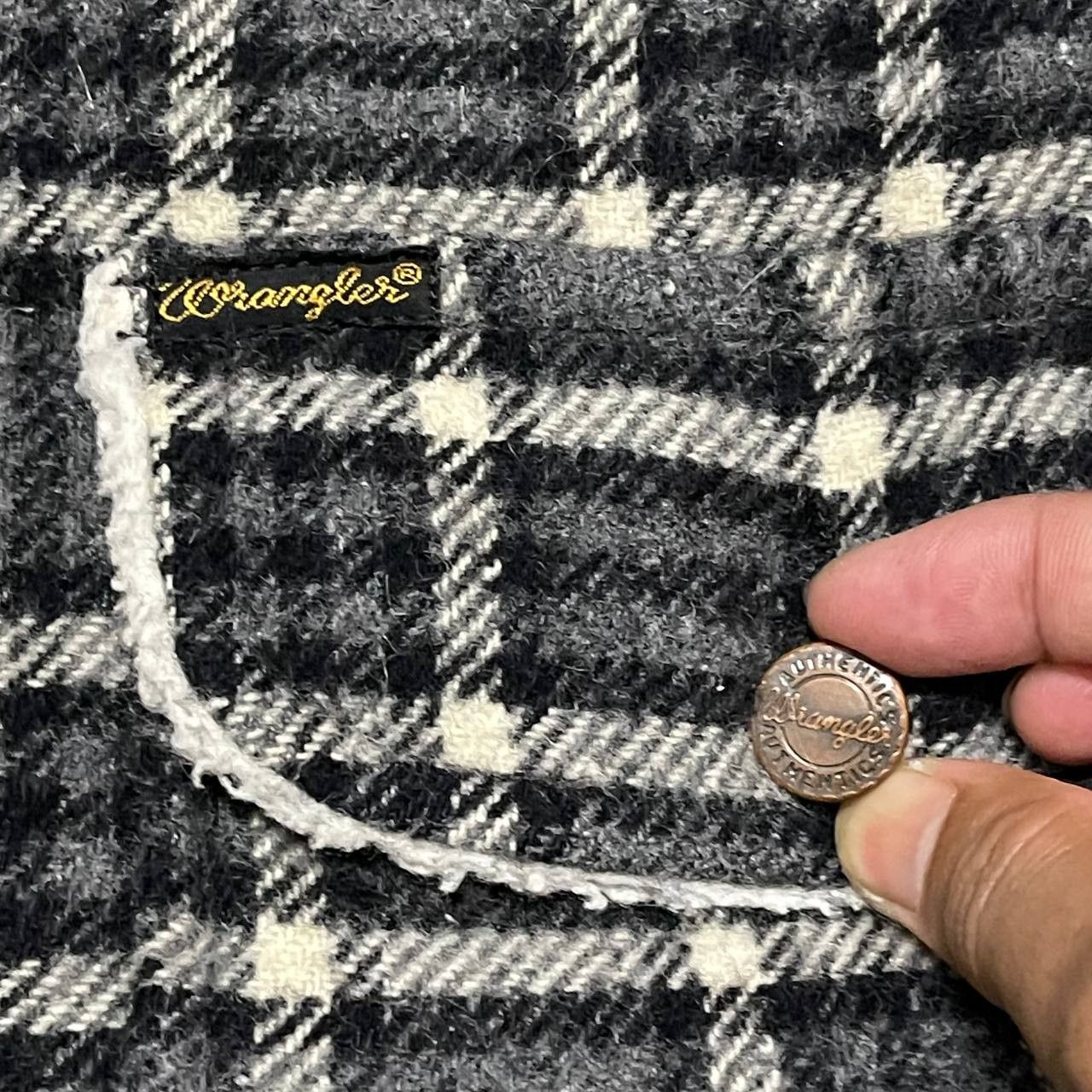 Wrangler Vintage Wrangler Checkered Wool Jacket Sherpa Linning Size US M / EU 48-50 / 2 - 5 Thumbnail