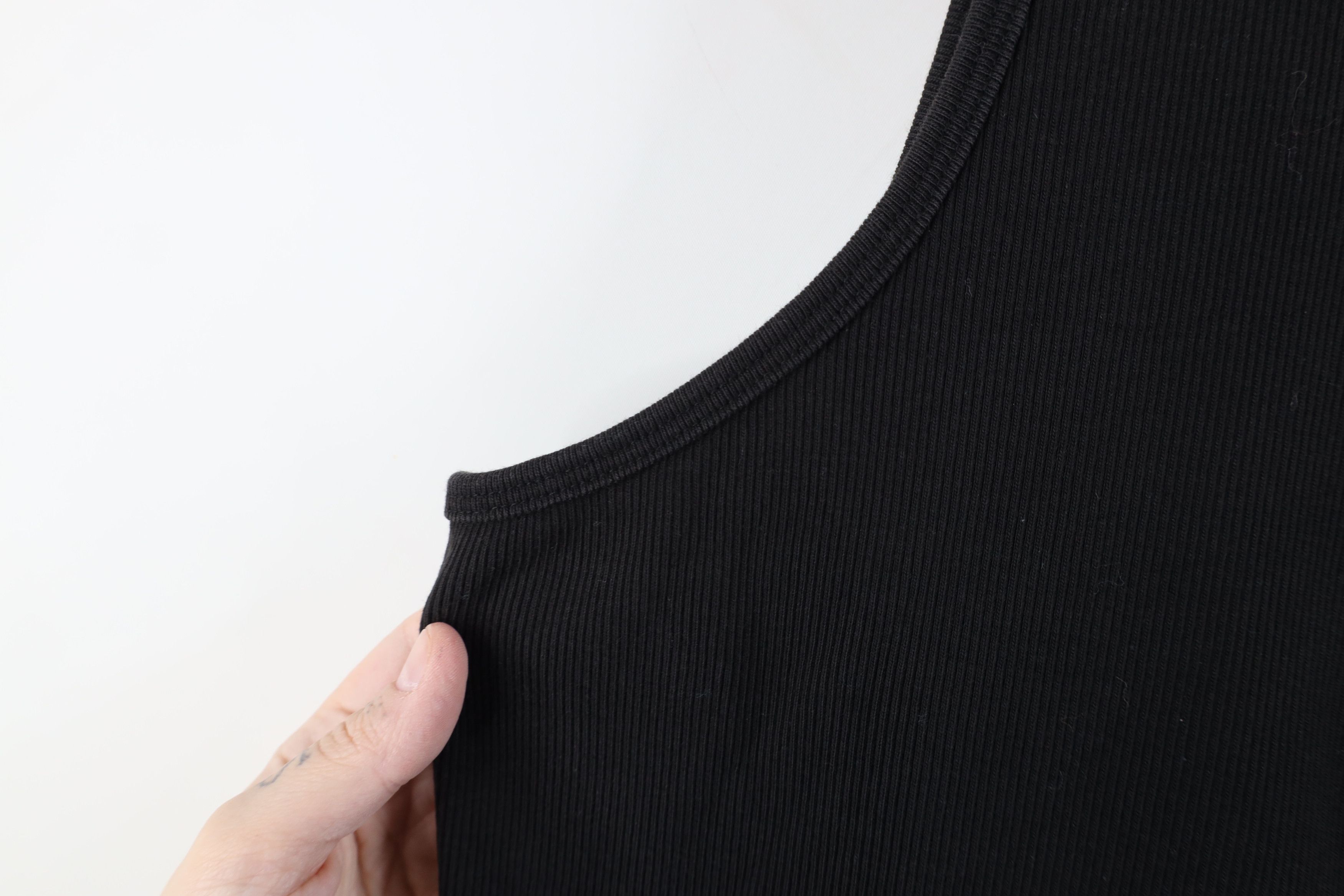 Ralph Lauren × Vintage Vintage 90s Ralph Lauren Knit Tank Top T-Shirt Black USA Size 3XL / US 20-22 - 7 Thumbnail
